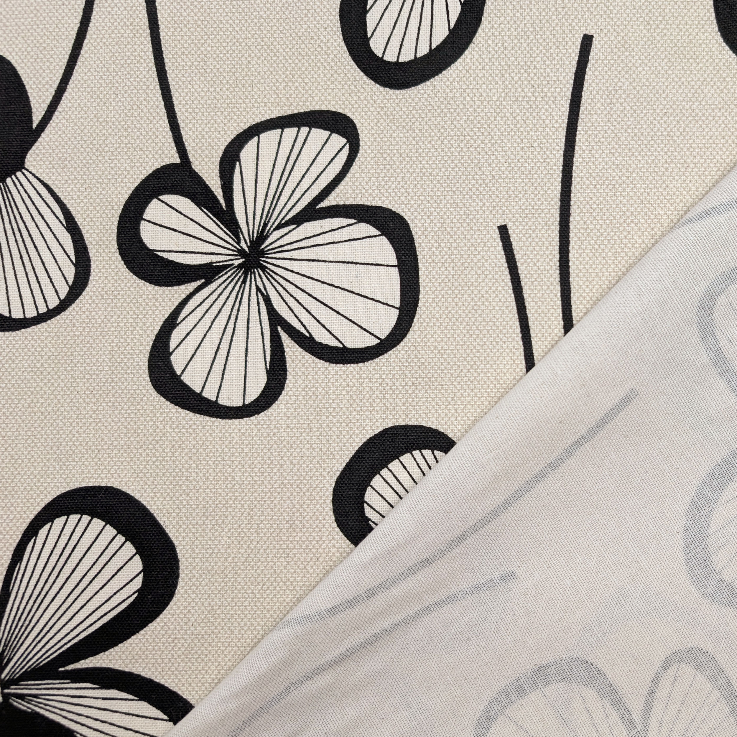 Panama Natural Cotton Floral Fantasy Image