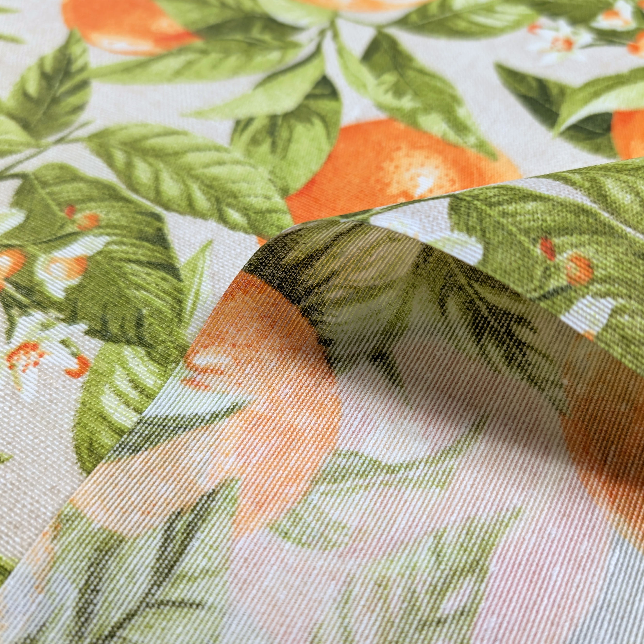 Fabric for Resin Tablecloth Oranges Image