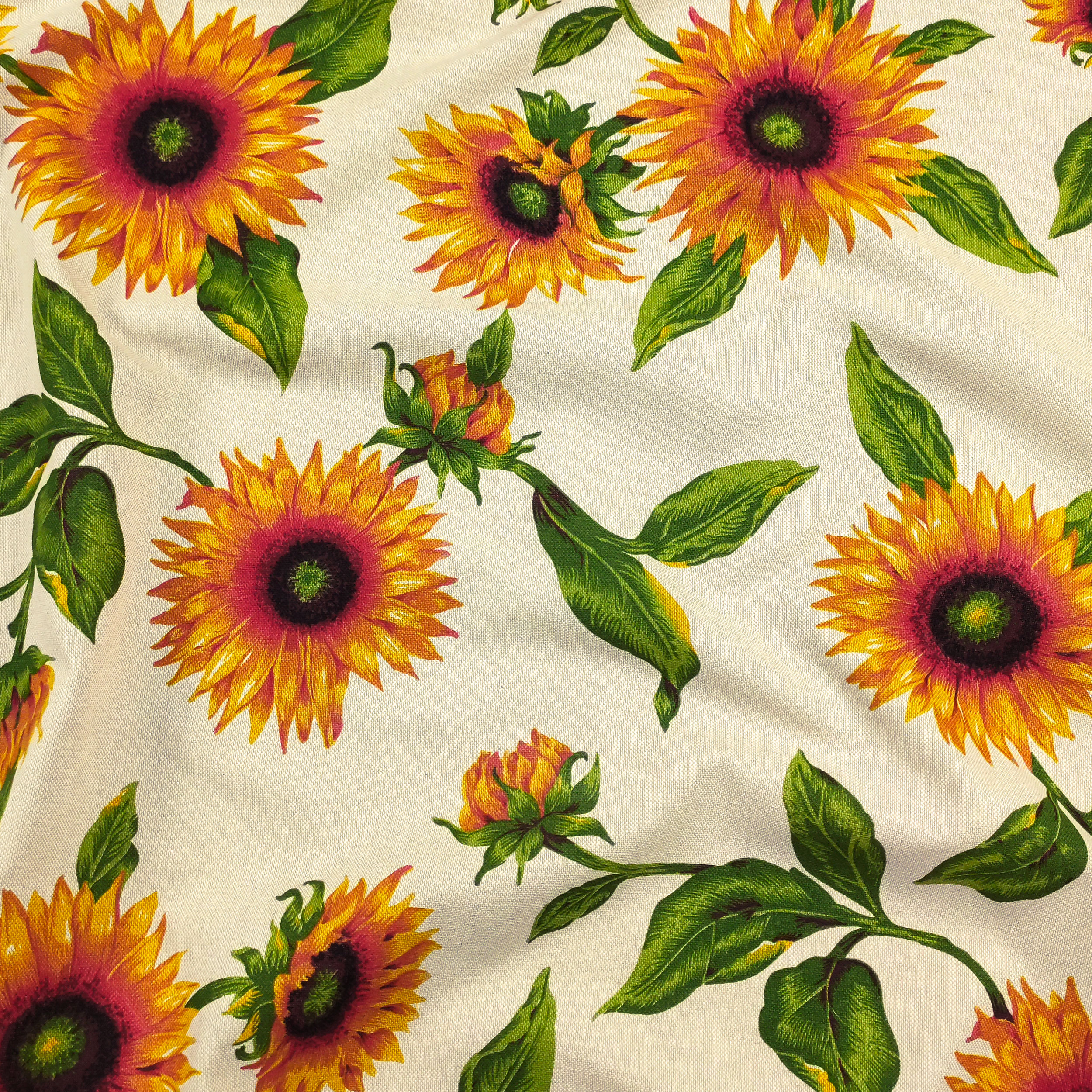 Panama Sunflowers Background Beige