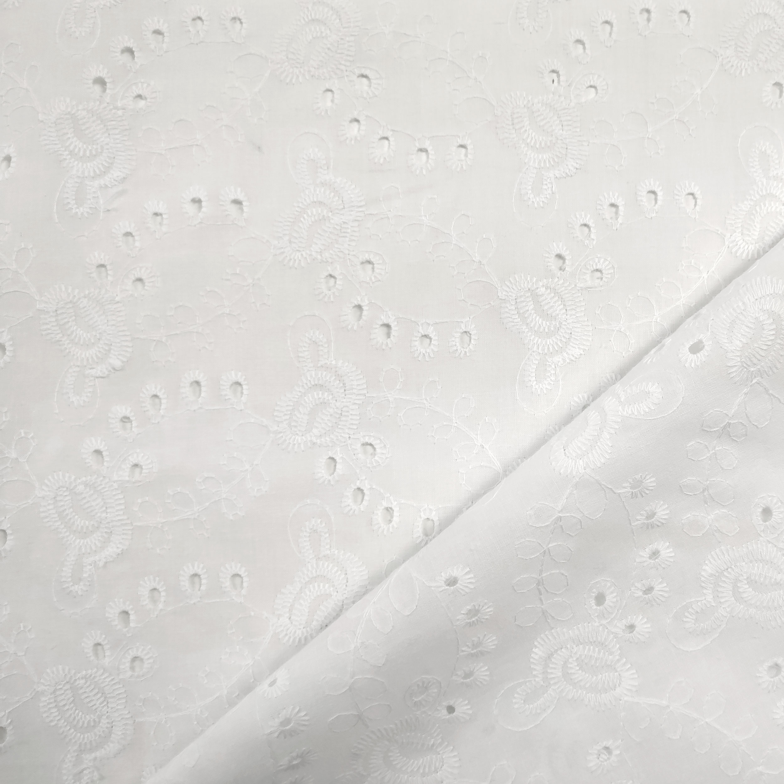 White Cotton Sangallo Roselline