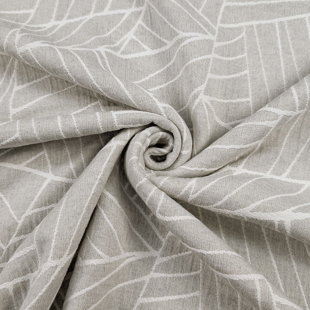 Jacquard Abstrait Géométrie Gris H 280 cm Image