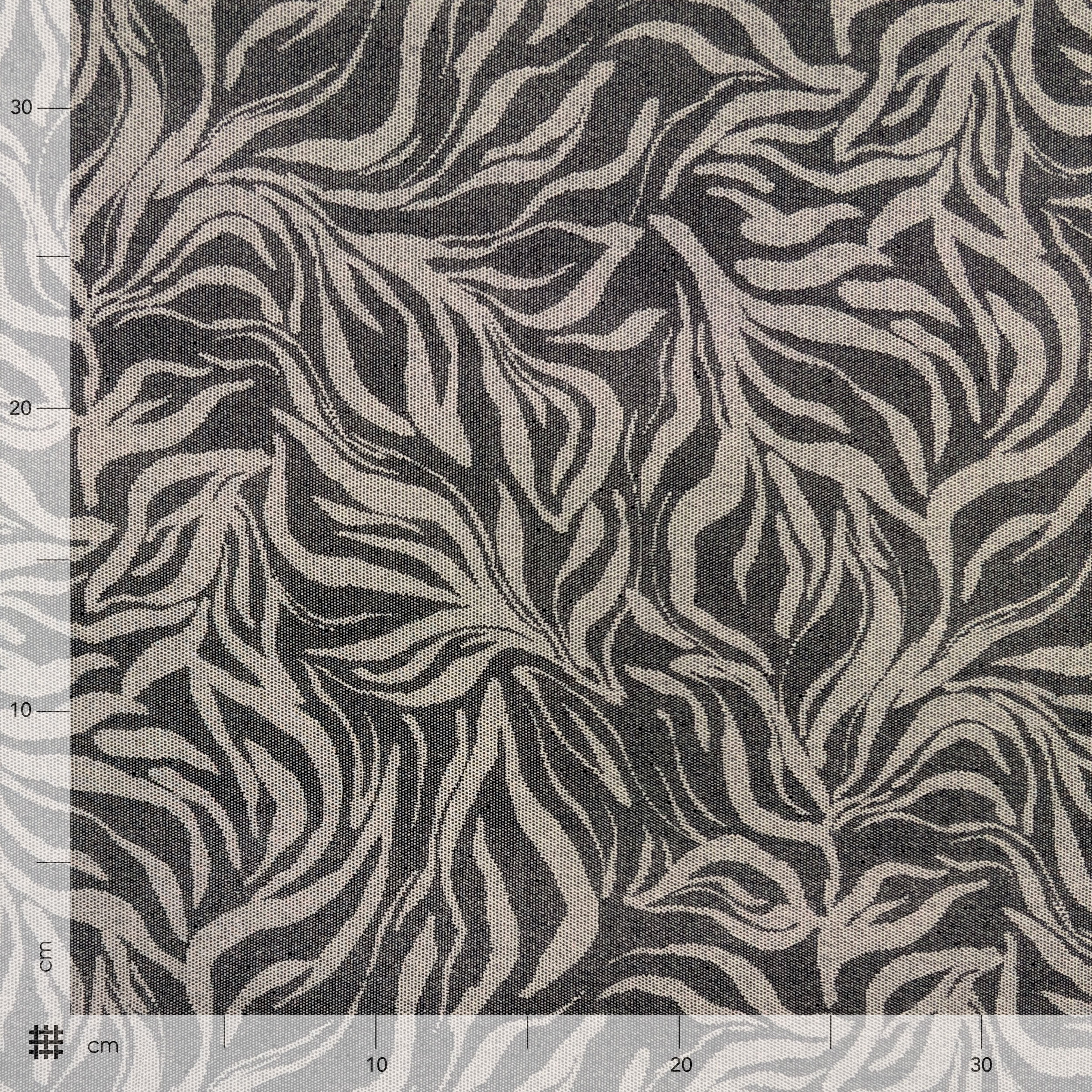 Viscose Abstract Leaves Black Background Image