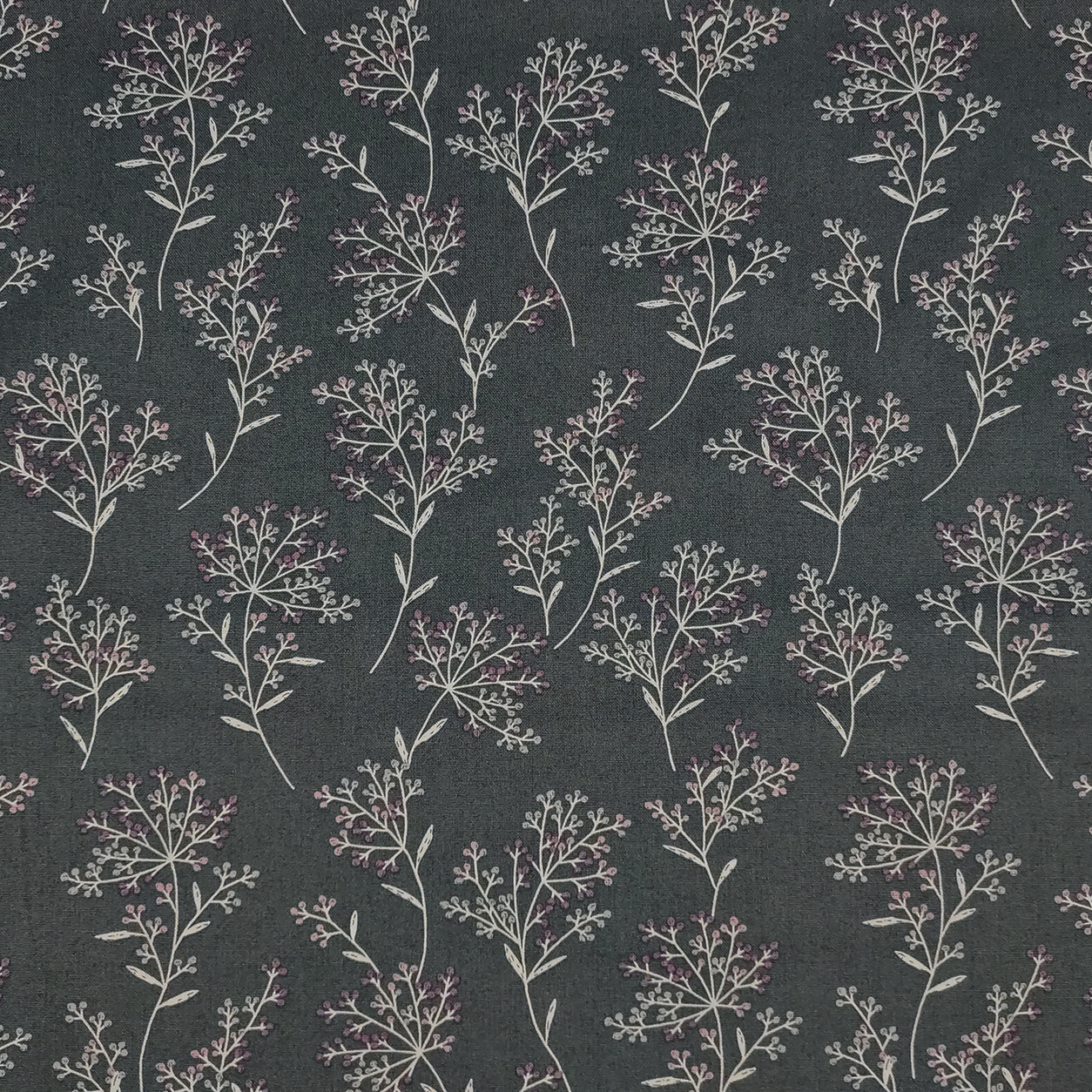 Gutermann Fabric Small Fruity Branches Violet Image