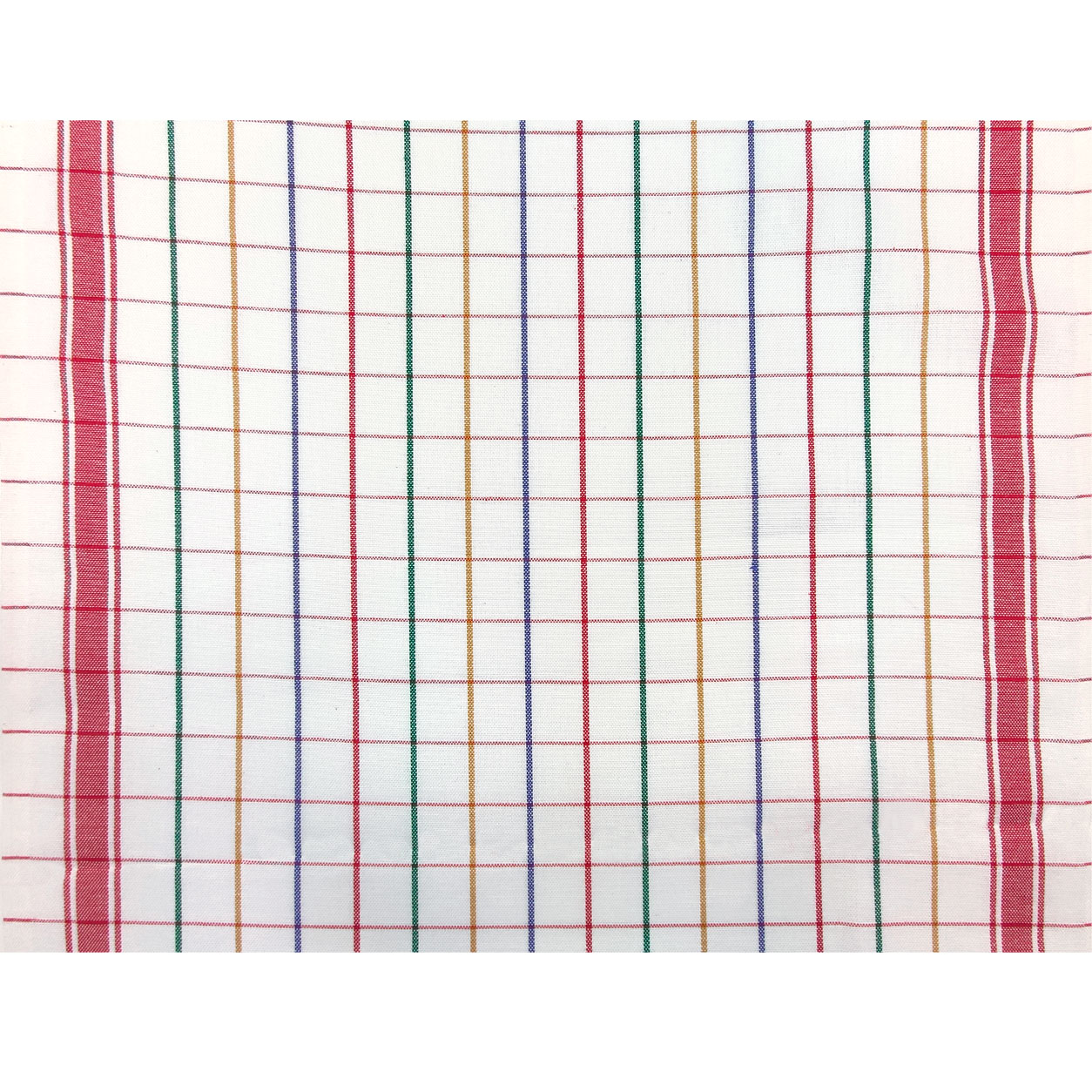 Cotton Double Edge Red Stripes Kitchen Towel