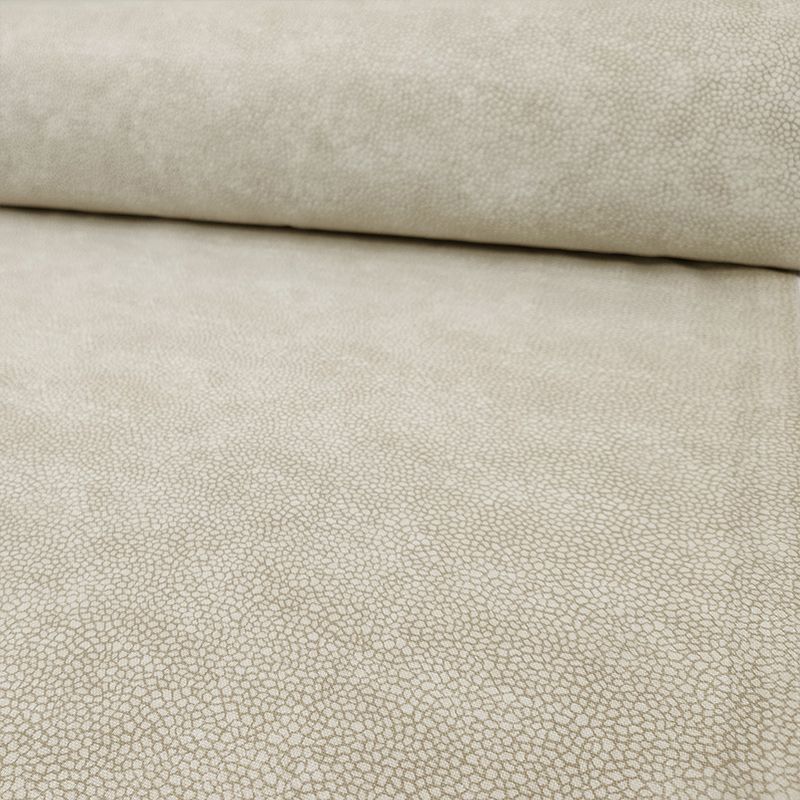 Tessuto Panama Cotone Fantasia Sassolini Beige