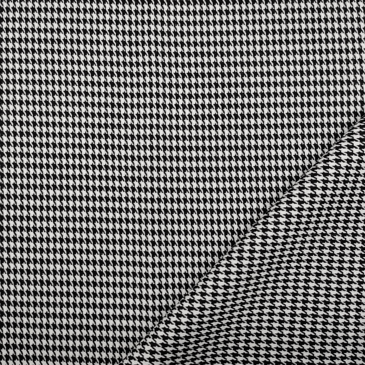 Pied de Poule Tissu noir et blanc Image