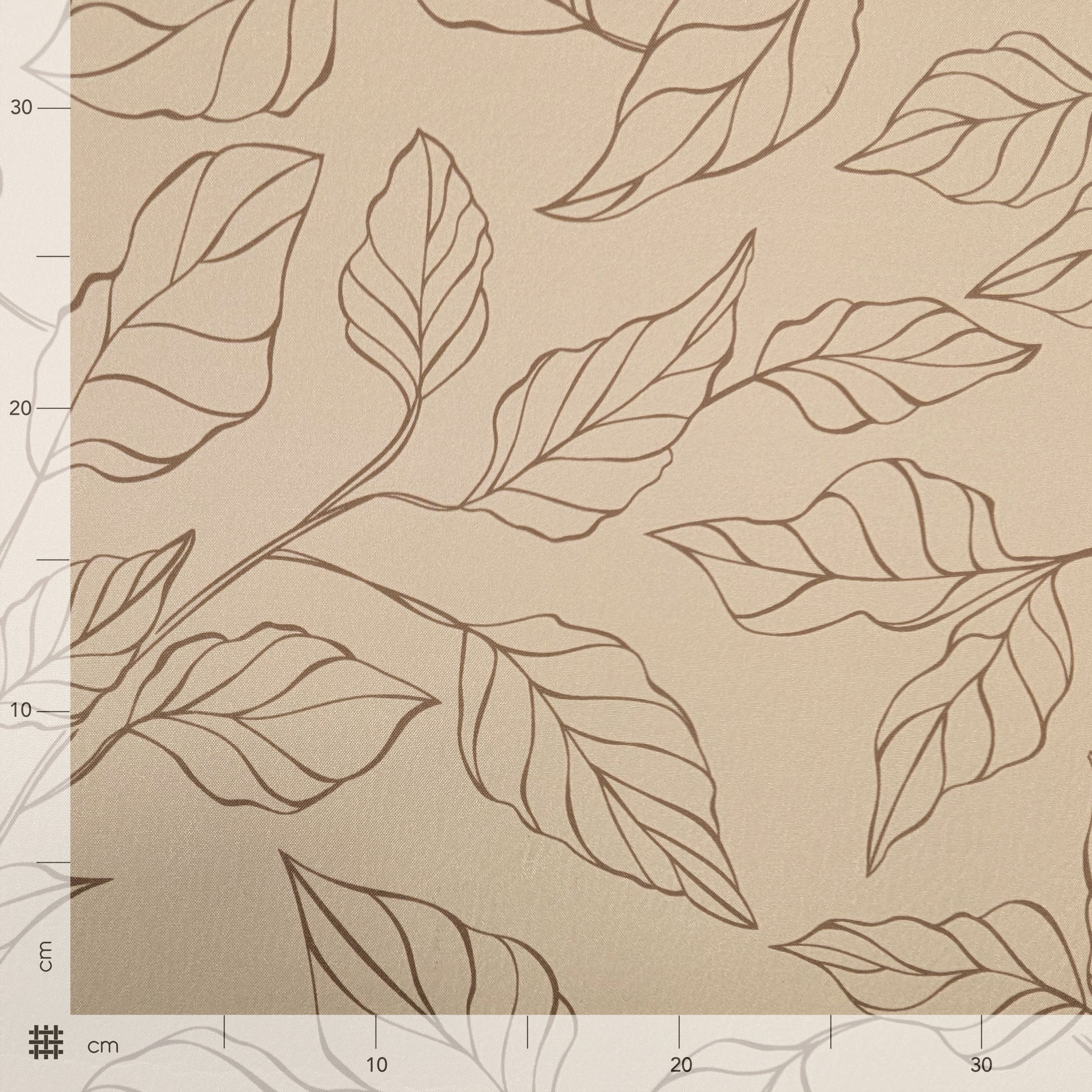 Kitchen Leaves Background Beige Image