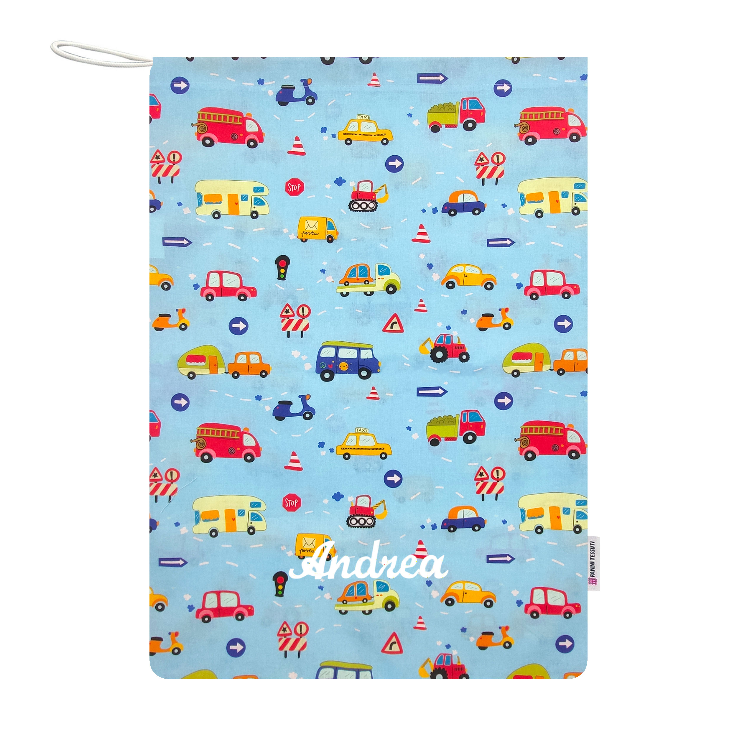 Sac à langer pour voiture Fond bleu clair - Panini Fabrics