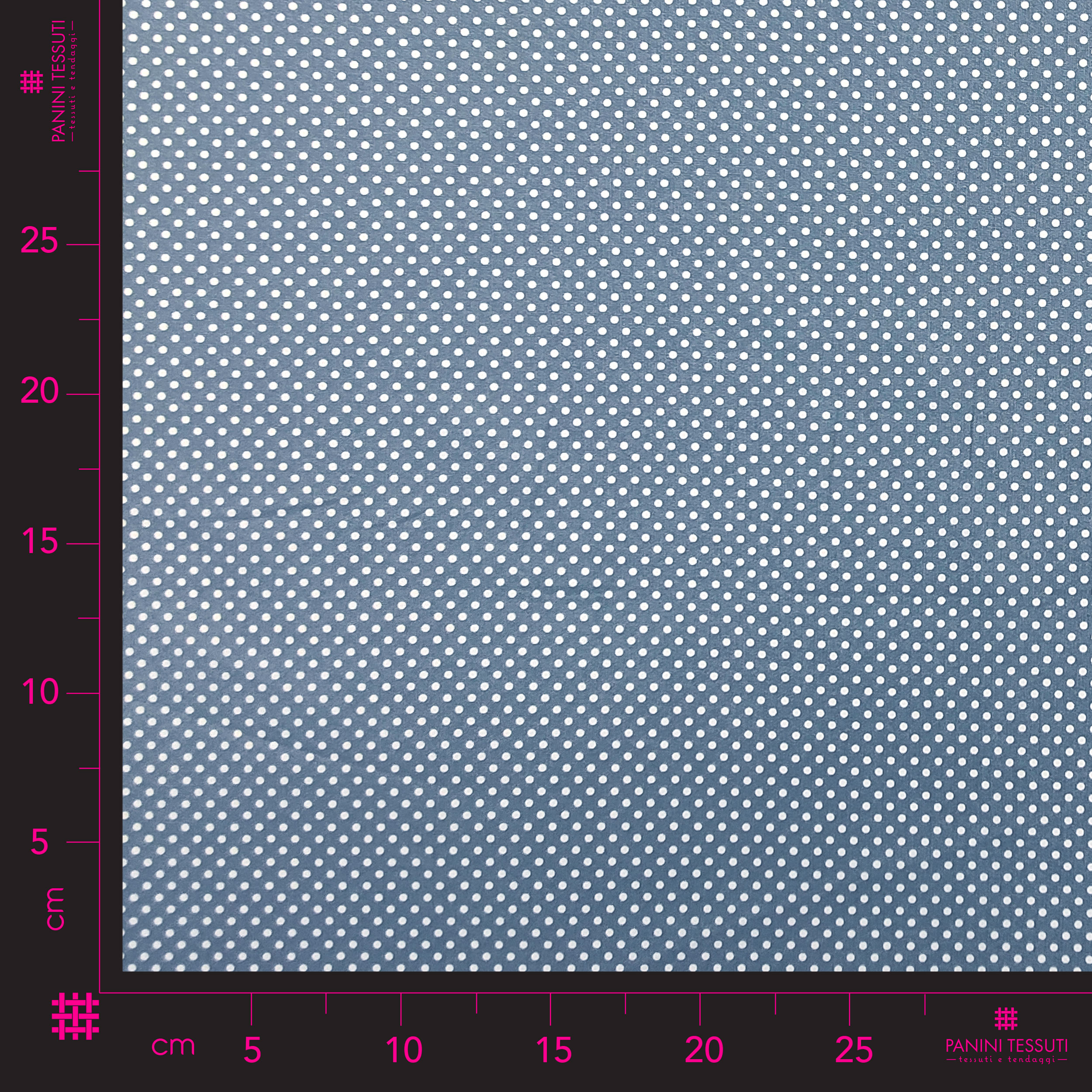 Baumwollstoff Avio Weiß Polka Dot