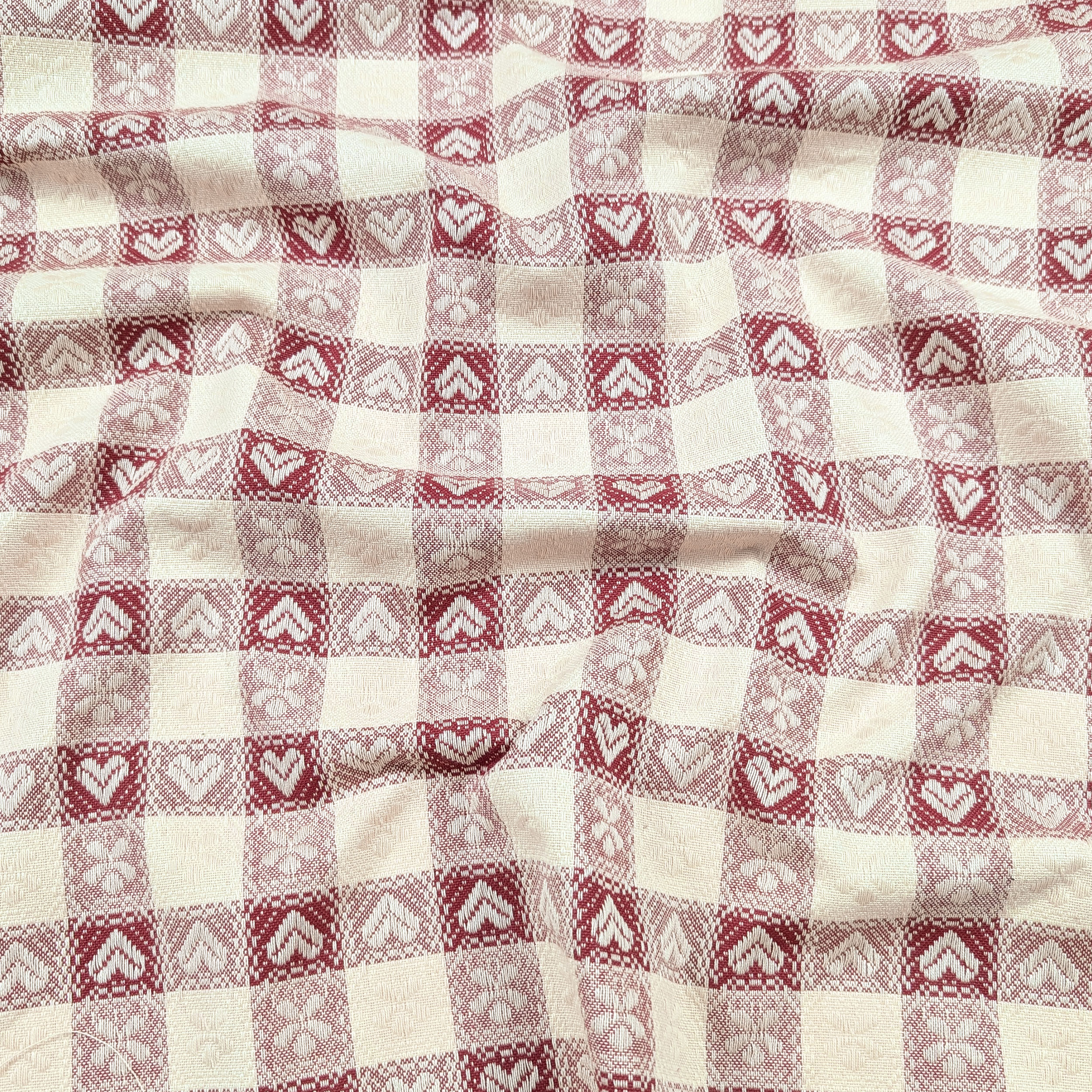 Tissu de nappe tyrolienne teintée au fil Image