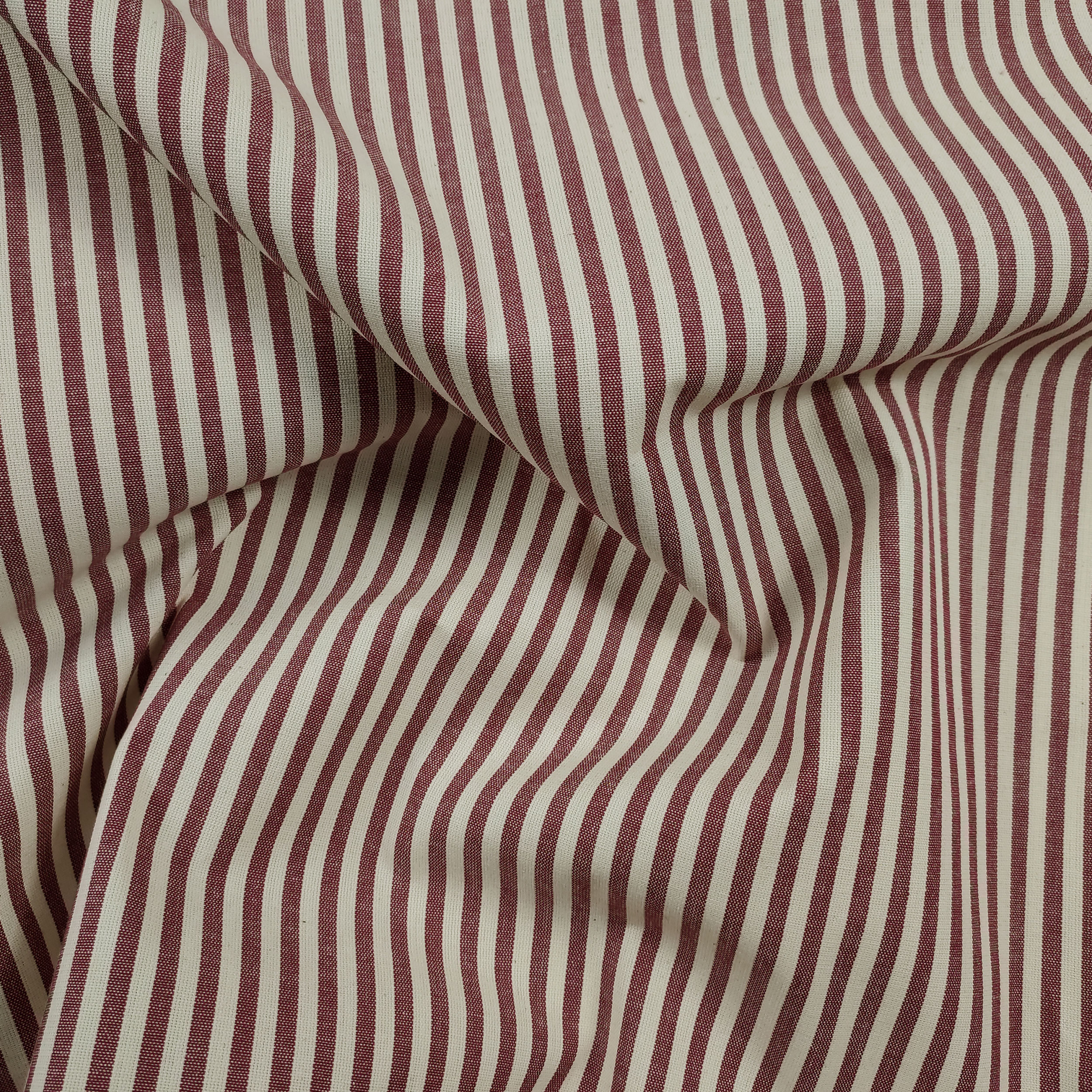 Pure Cotton Striped Tablecloth Fabric Image
