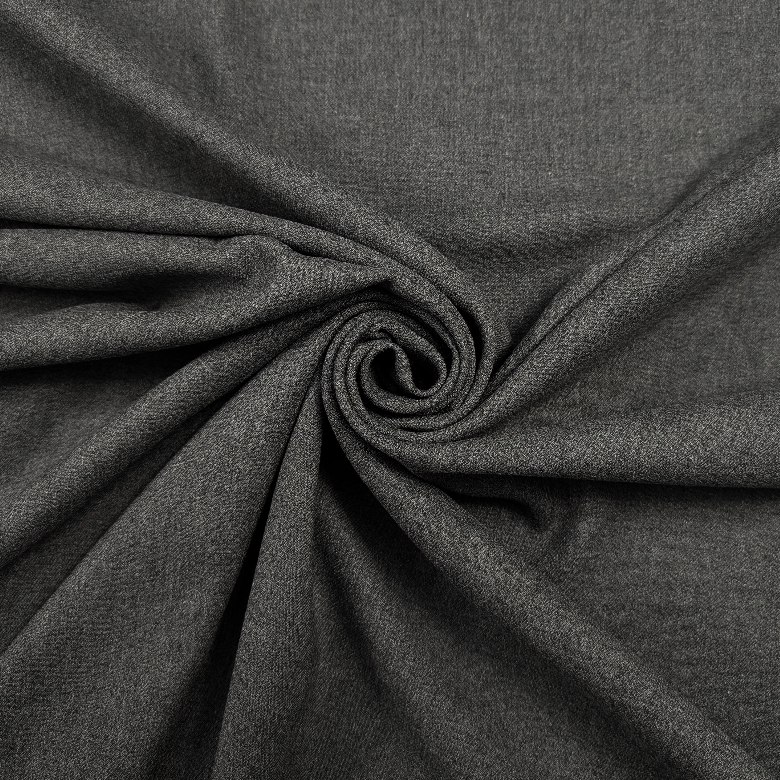 Warm Grey Stretch Cotton Fabric Image