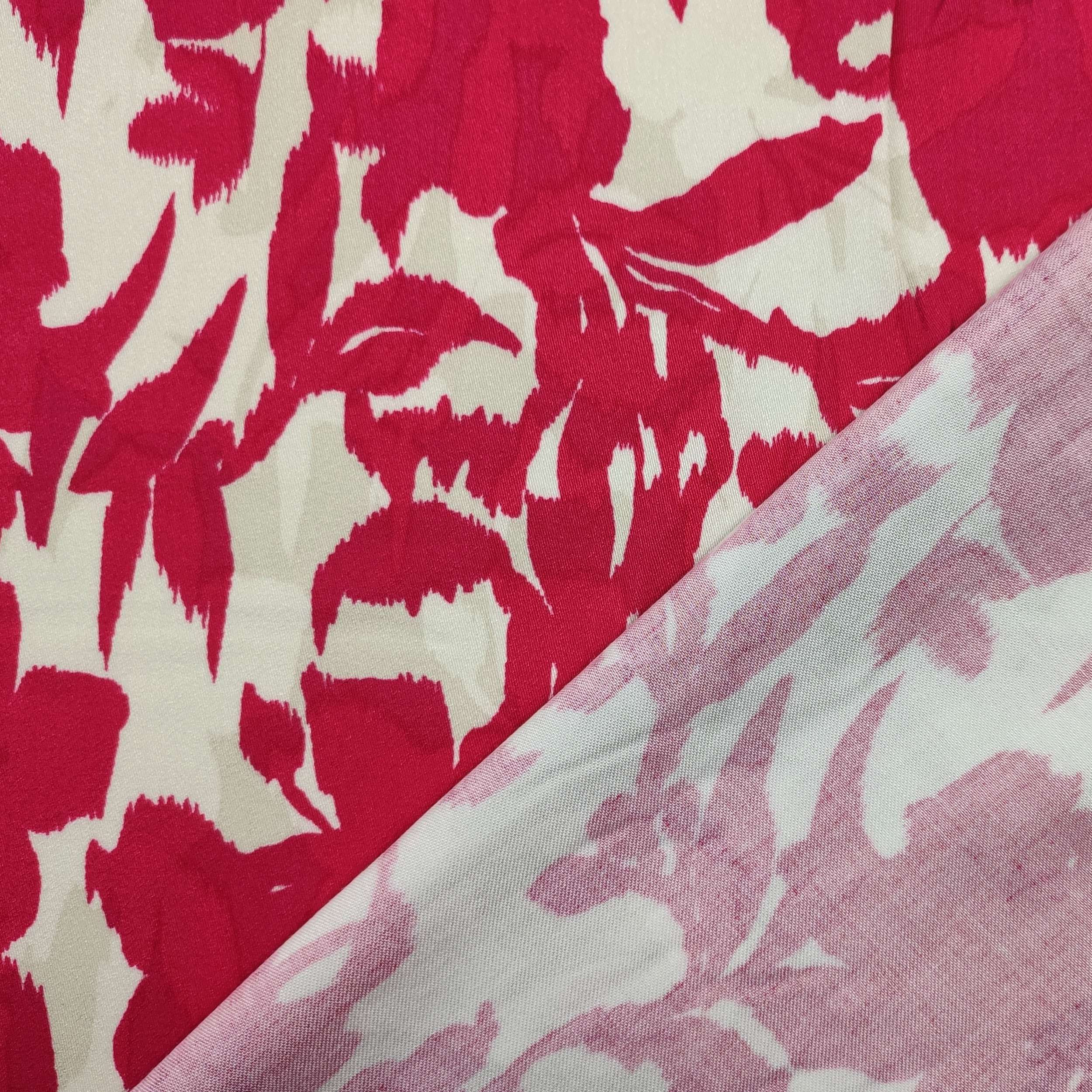 Viscosa Floral Fantasía Fuxia