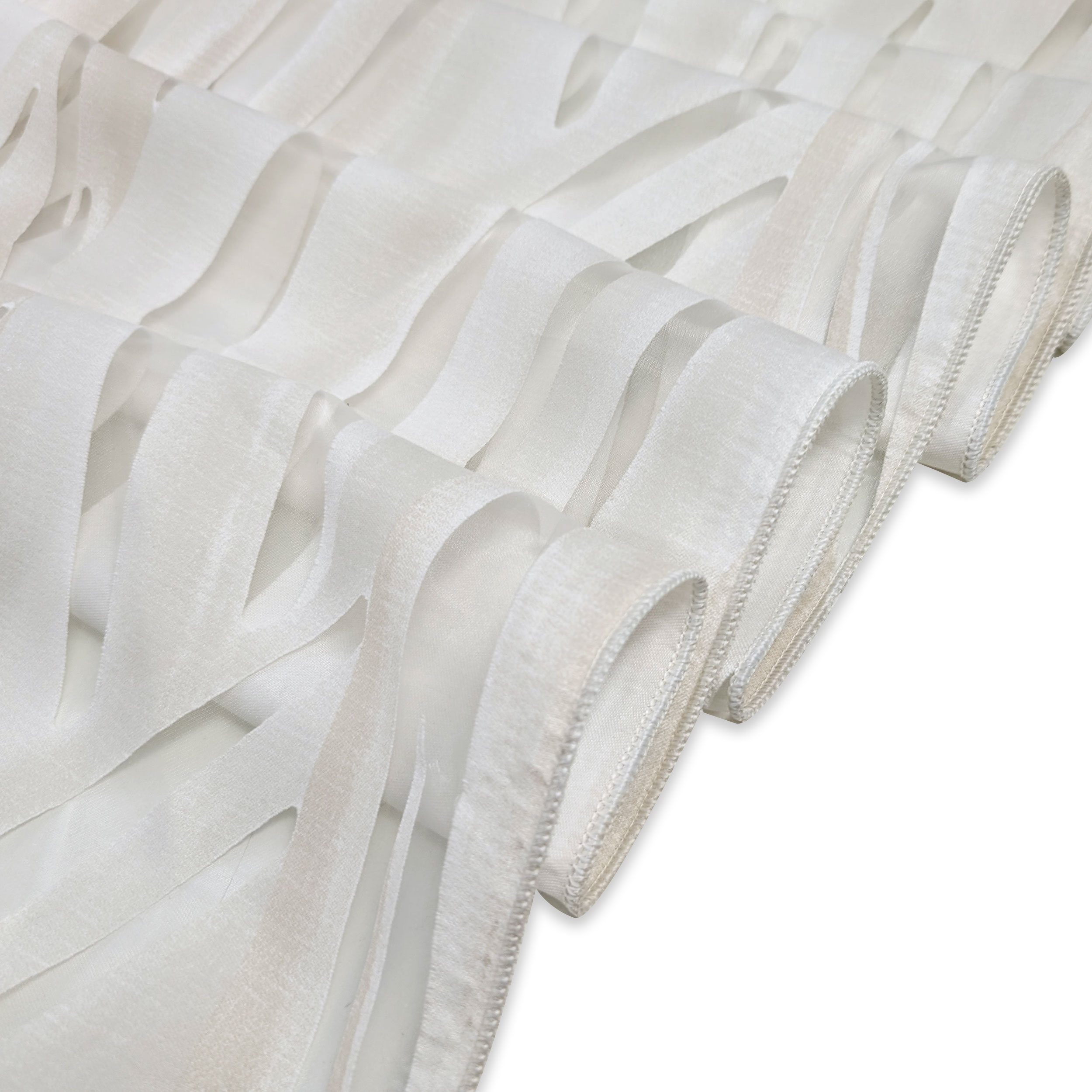 Devore Curtain Fabric Dune Shaded Dove Grey Image