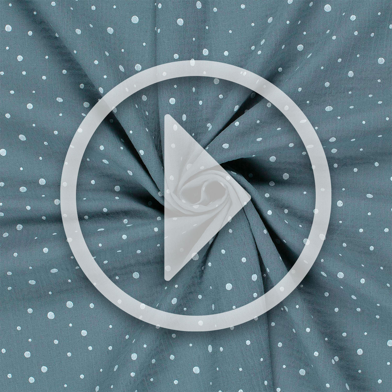 Polka Dot Air Force Blue Cotton Muslin Image