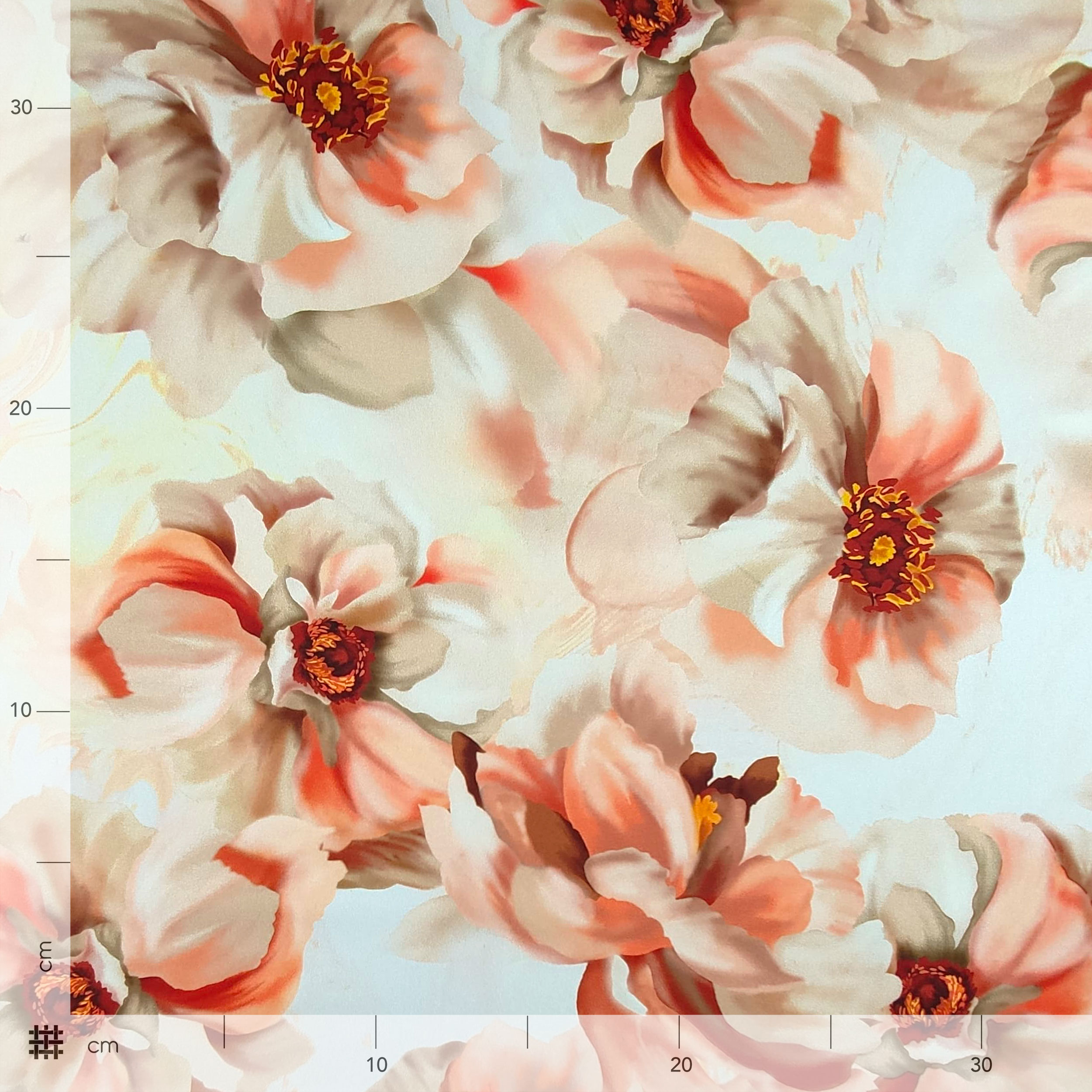 Elasticated Shave Set Fashion Flowers Peach