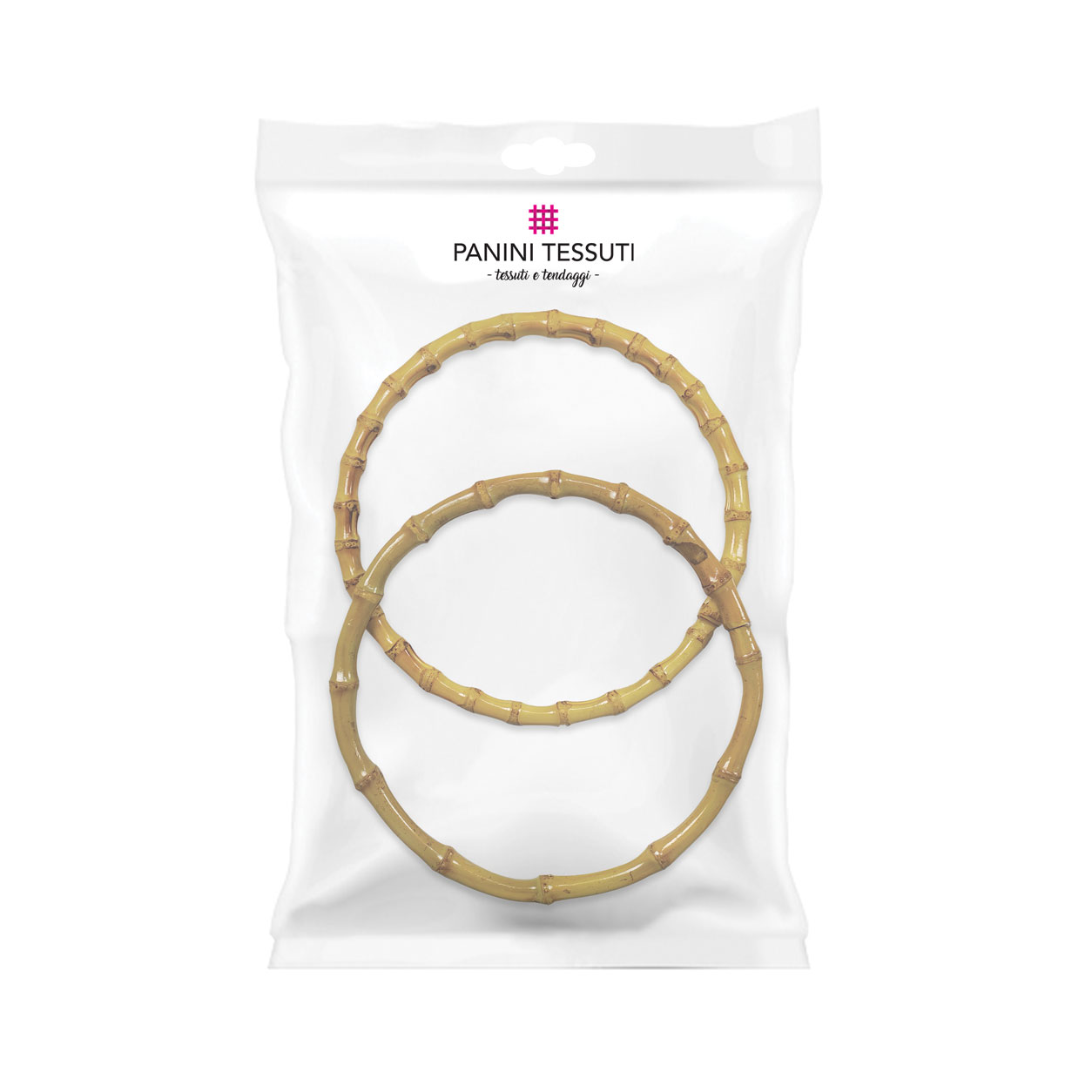 Asas circulares de bambú 20 cm