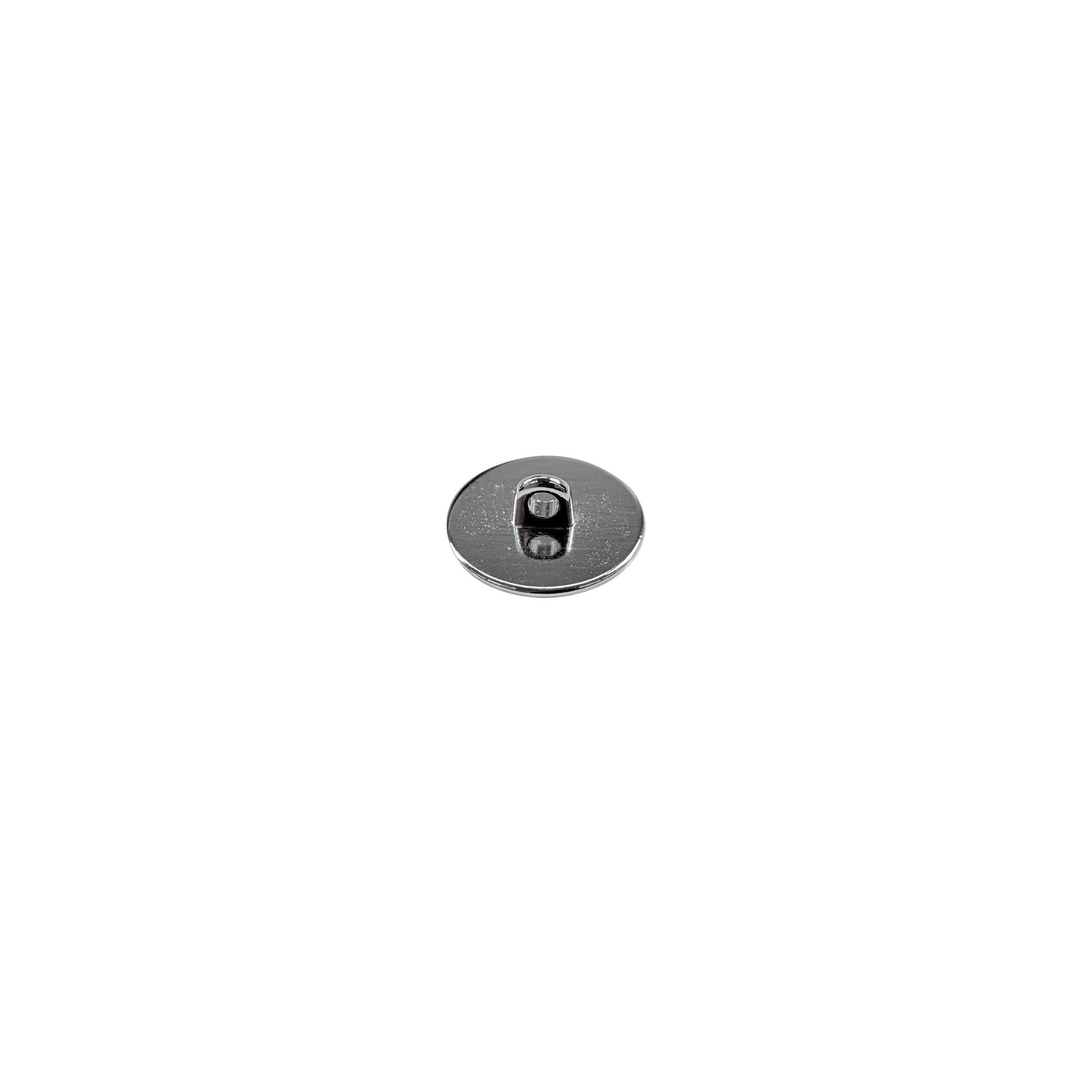 Silver Metal Thin Button Image