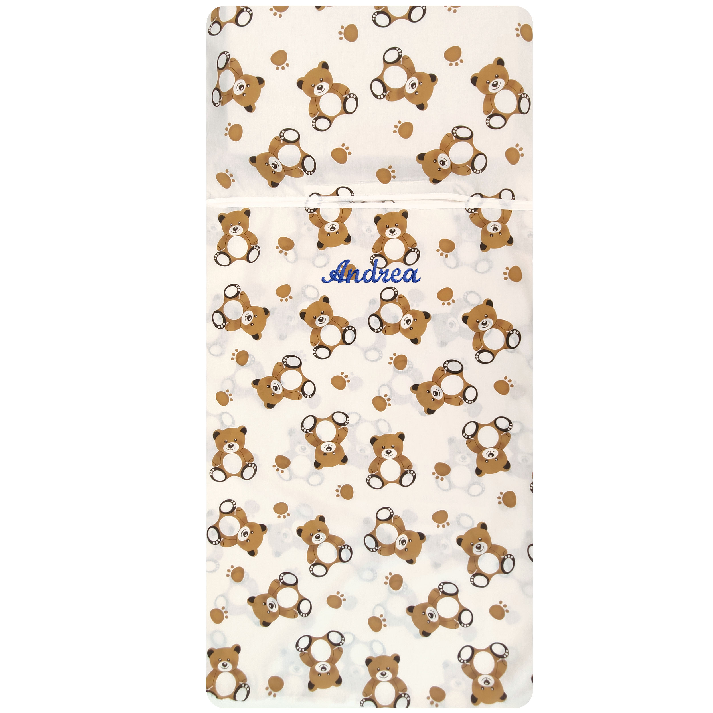 Summer Sleeping Bag Bears White Background Image