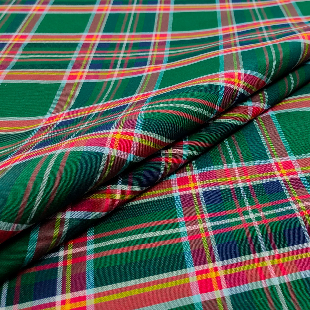 Tela recortada Tartán Escocés Verde Rojo 50x280 cm Image