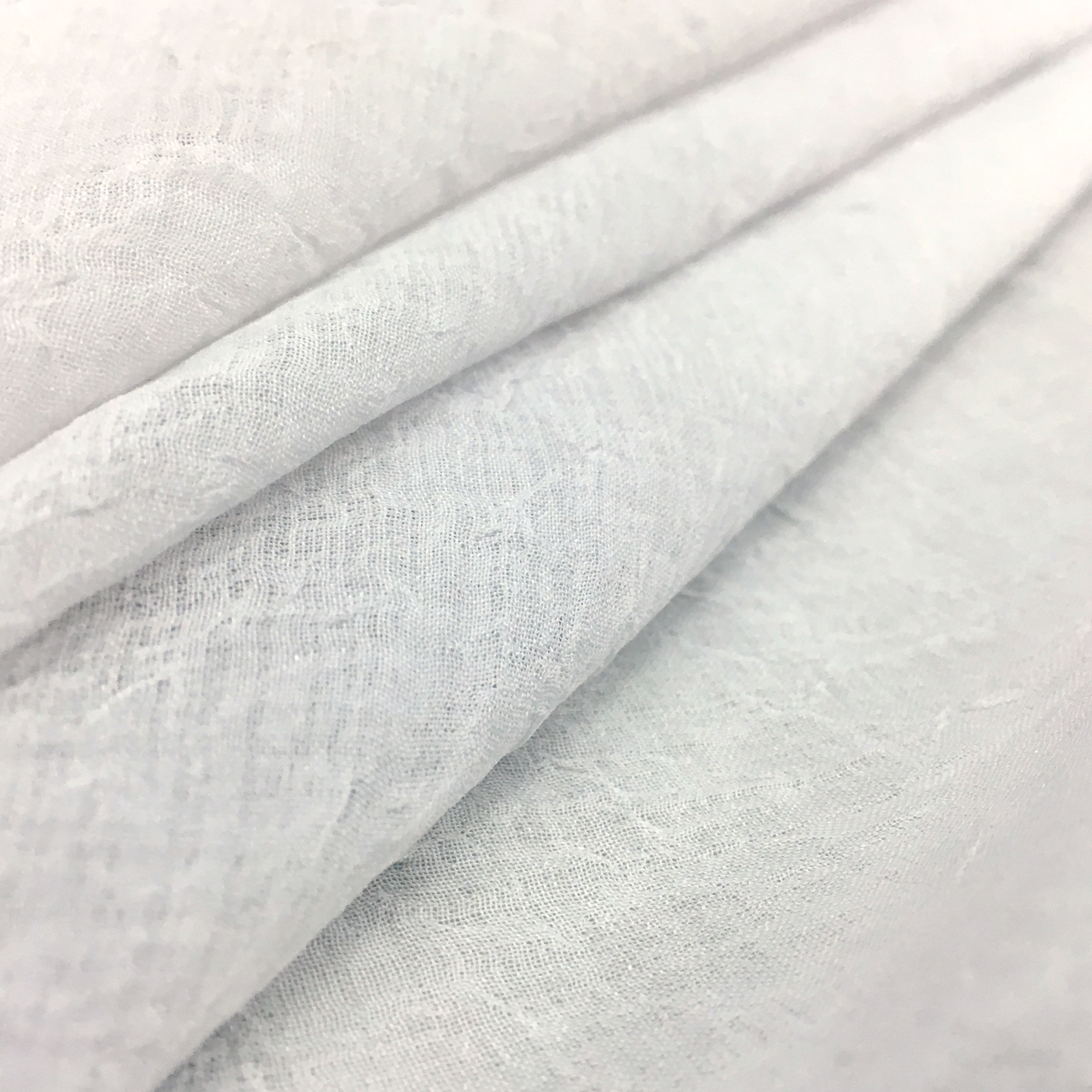 Tissu de rideau en gaze froissée - blanc