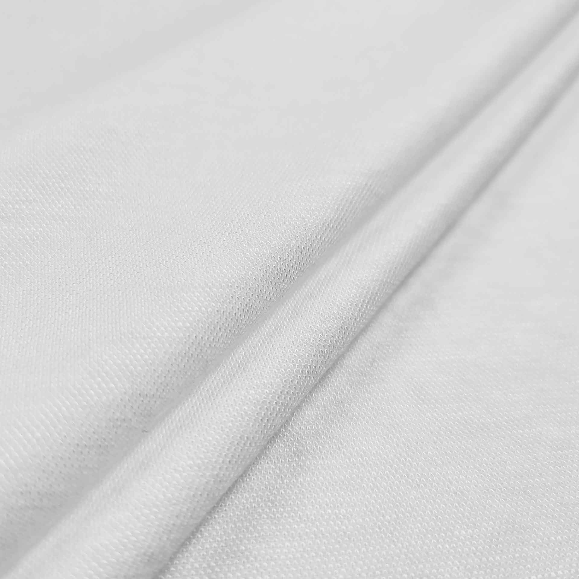 Jersey naturel aspect lin blanc Image