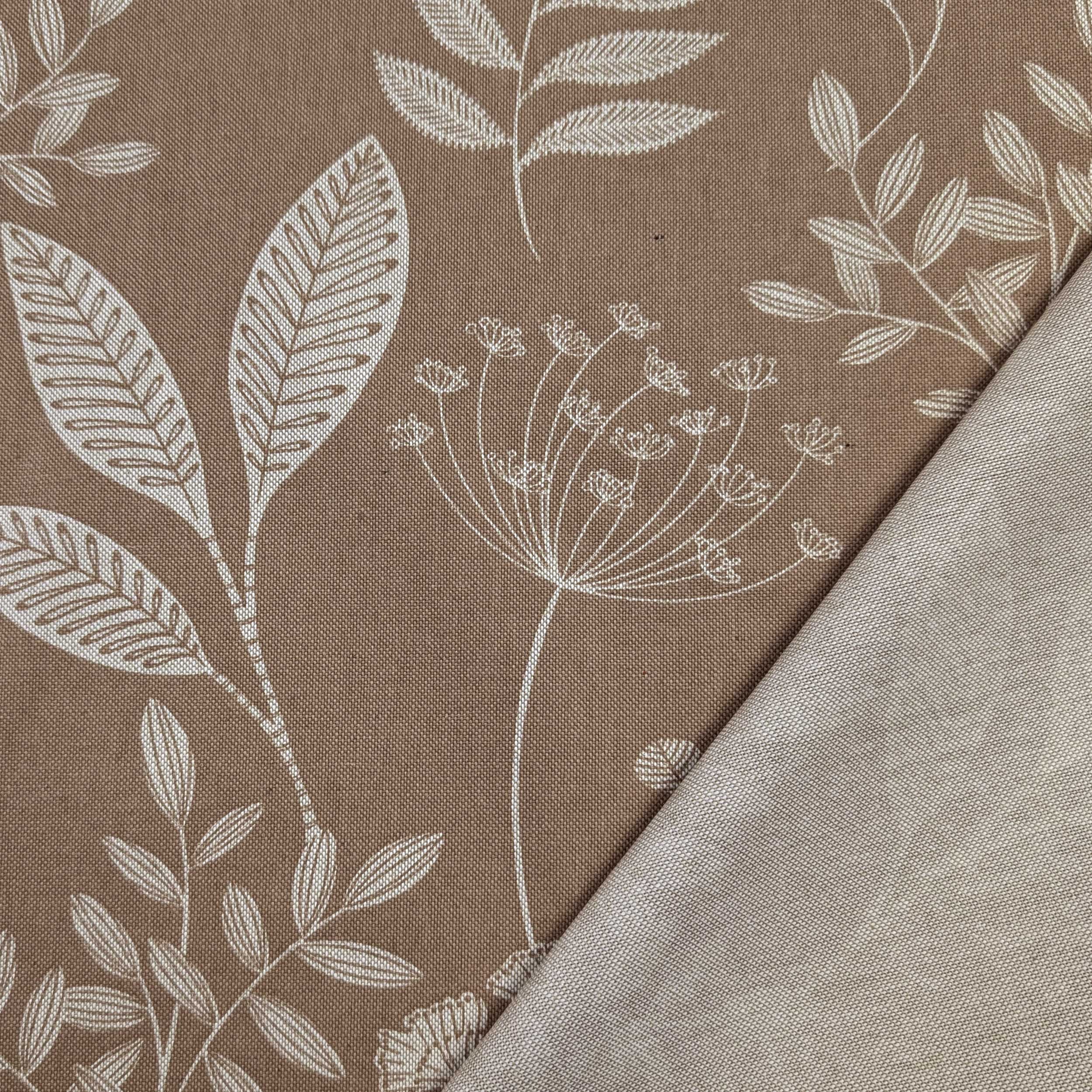 Panama Fabric Delicate Flowers in White Image