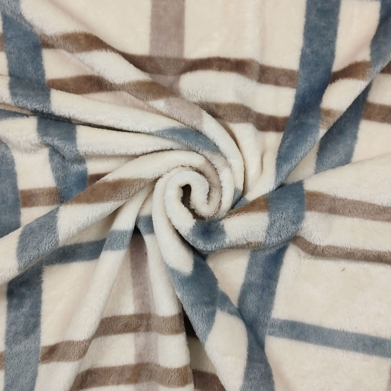 Polaire Main Cachemire Base Plaid Beige Image