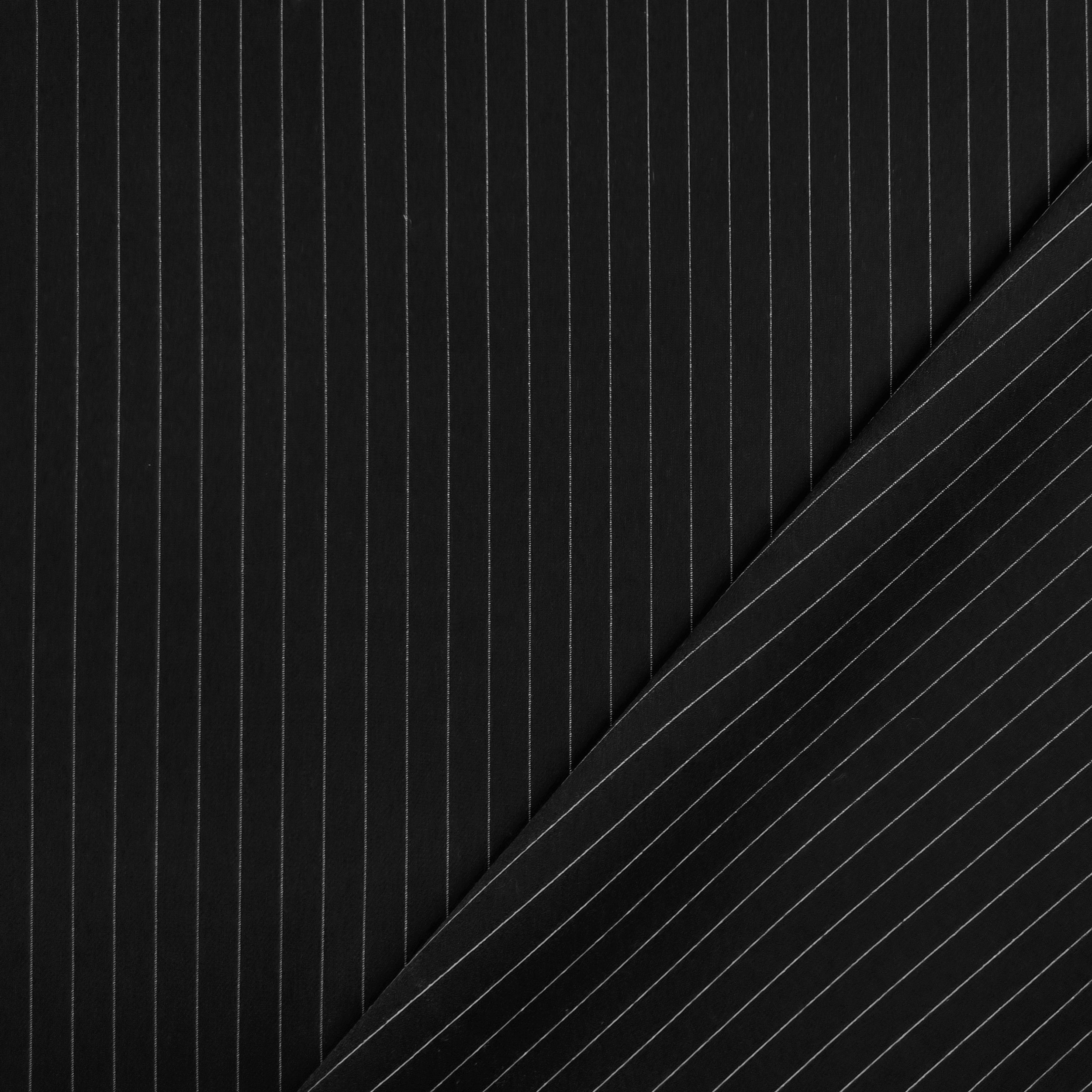 Tissu à rayures Fashion Noir