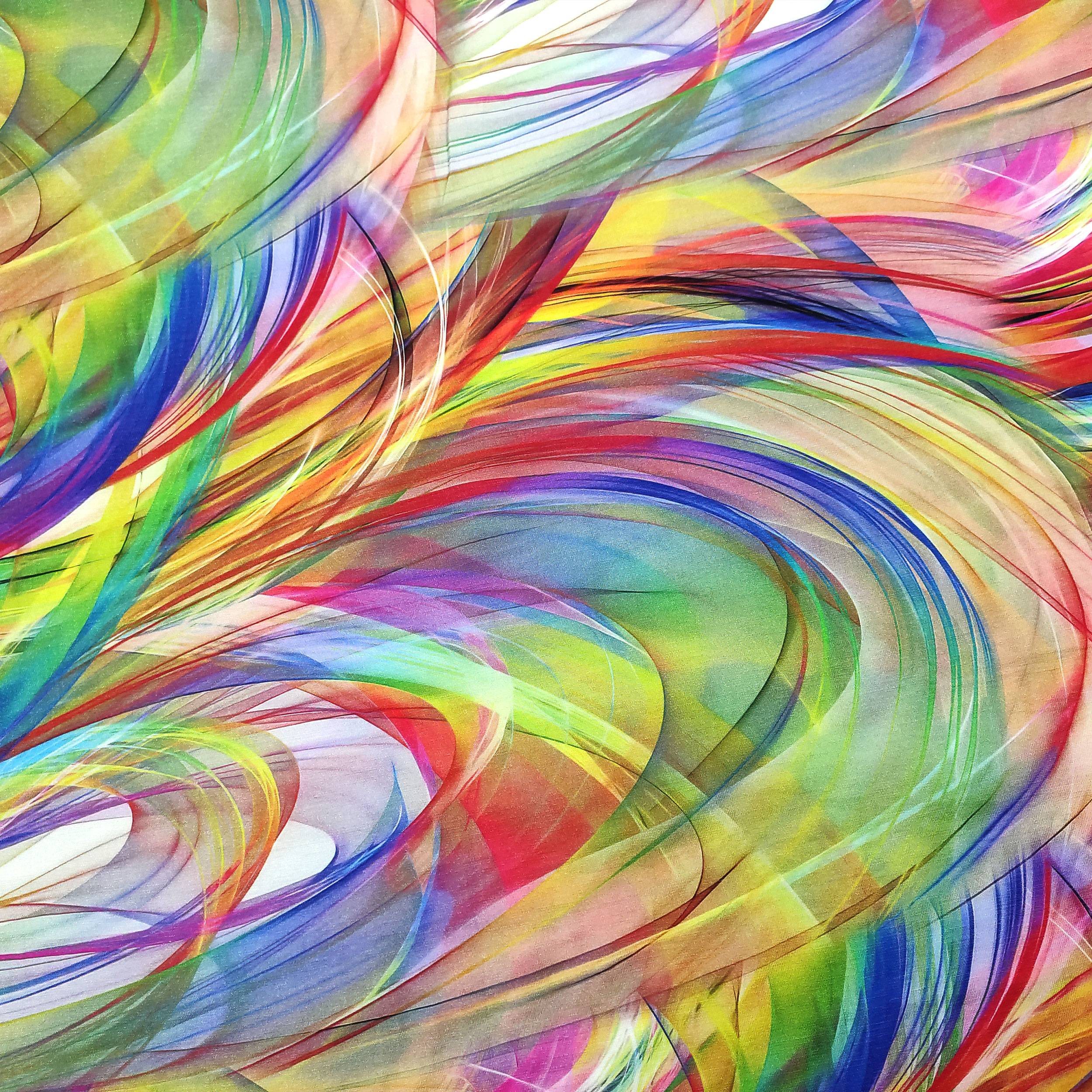 Mezcla de viscosa Abstract Rainbow Fantasy