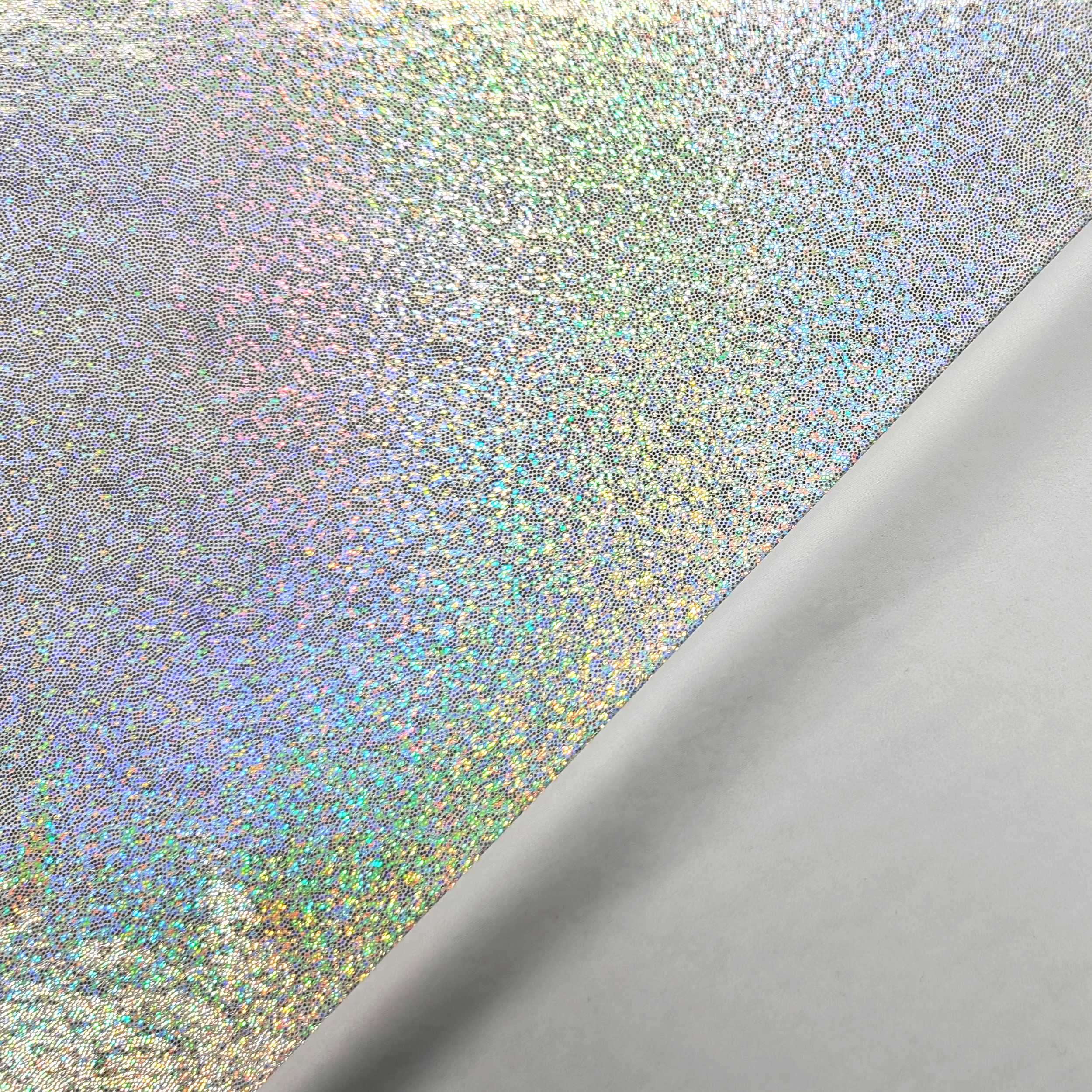 White Glitter Lurex Lycra Image