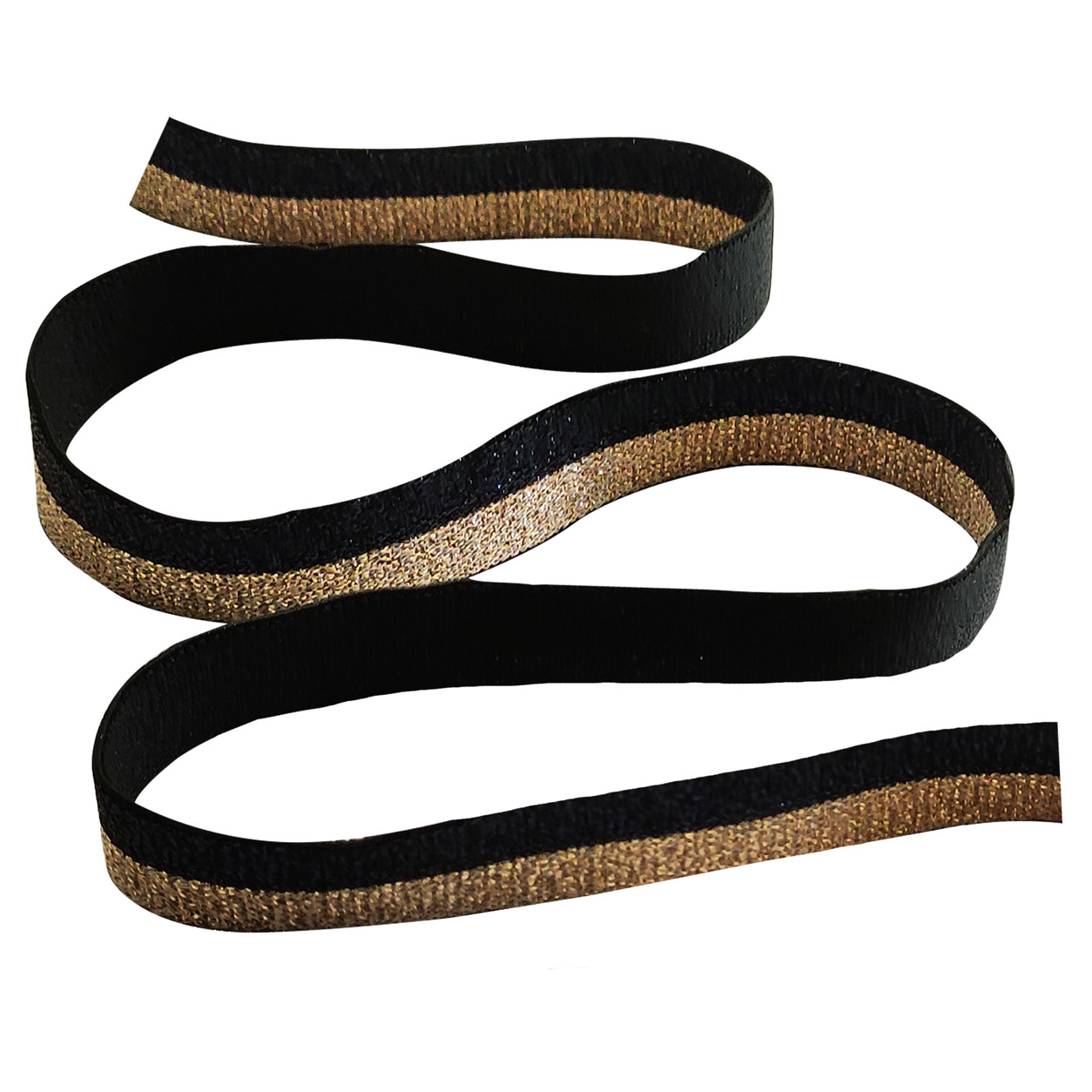 Elastico Decorativo Nero e Oro Image