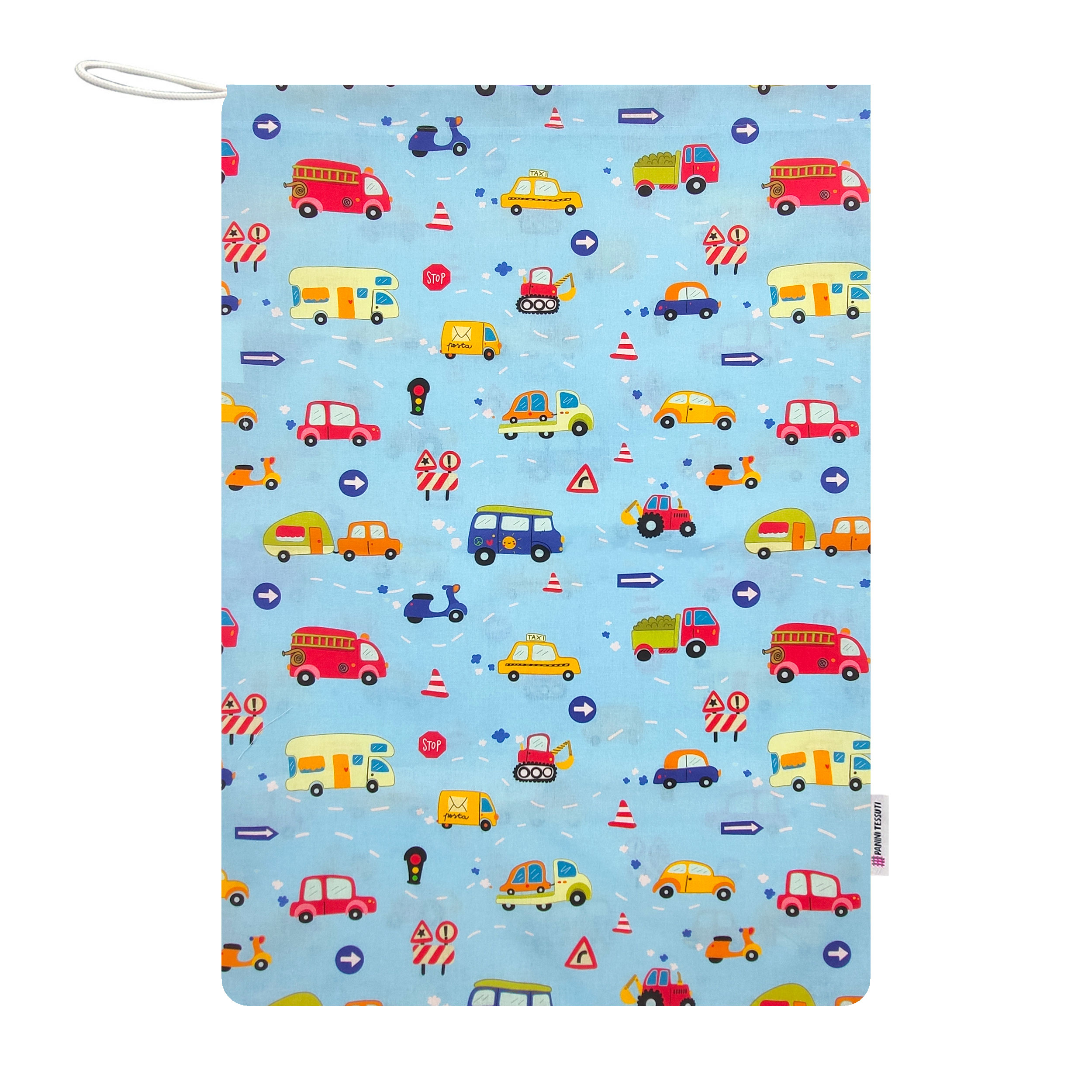 Sac à langer pour voiture Fond bleu clair - Panini Fabrics