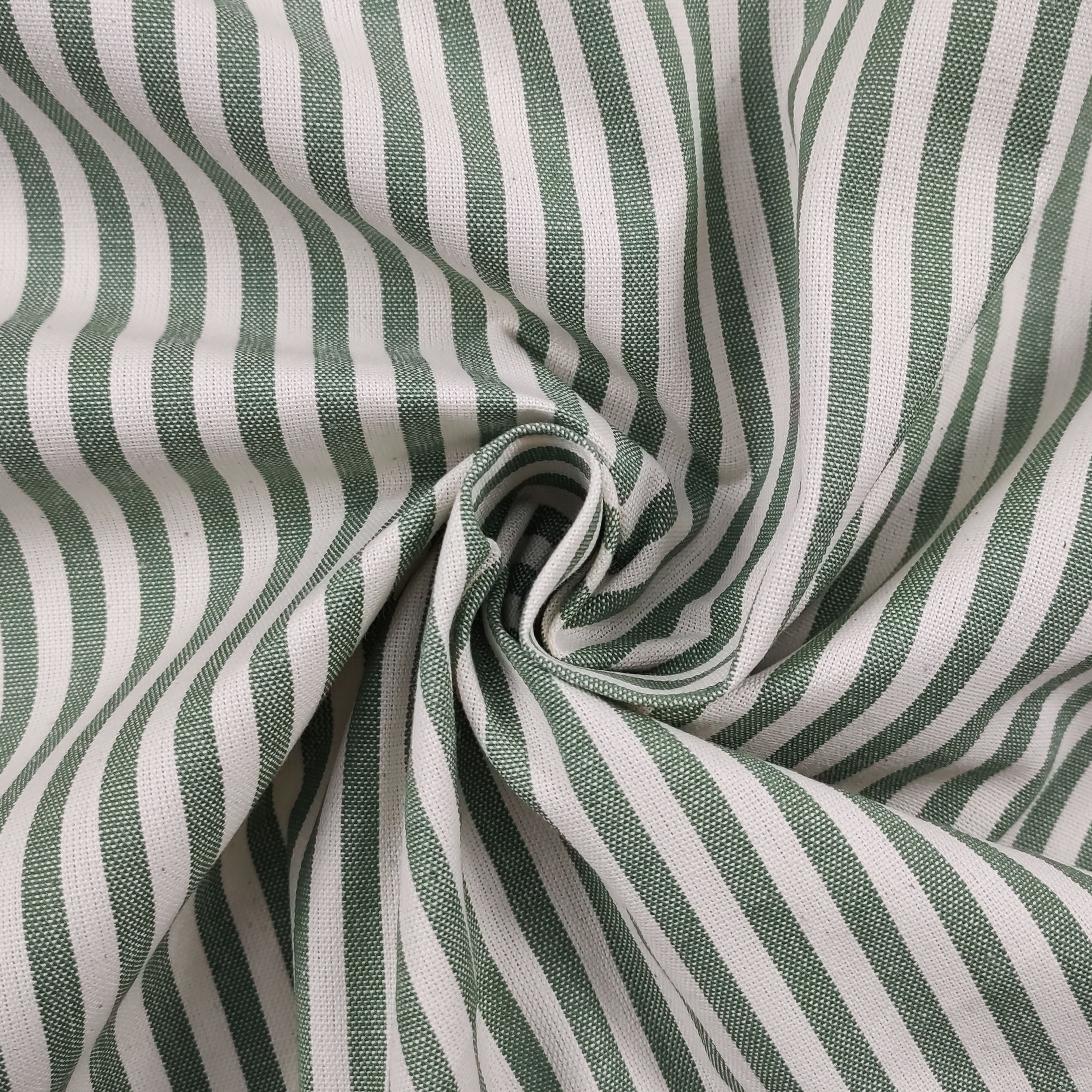 Pure Cotton Striped Tablecloth Fabric Image