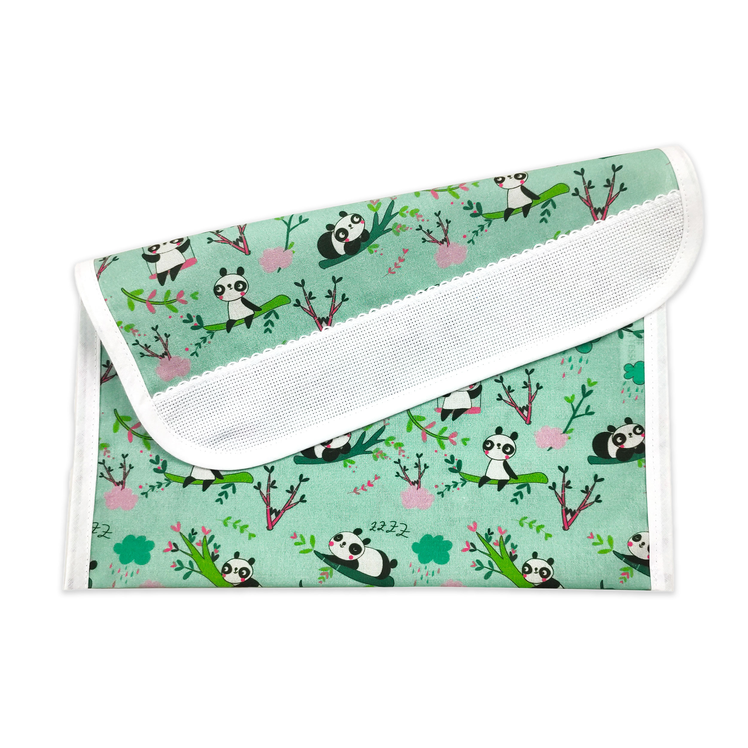 Kinderzimmer Set Panda Hintergrund Mintgrün - Panini Fabrics