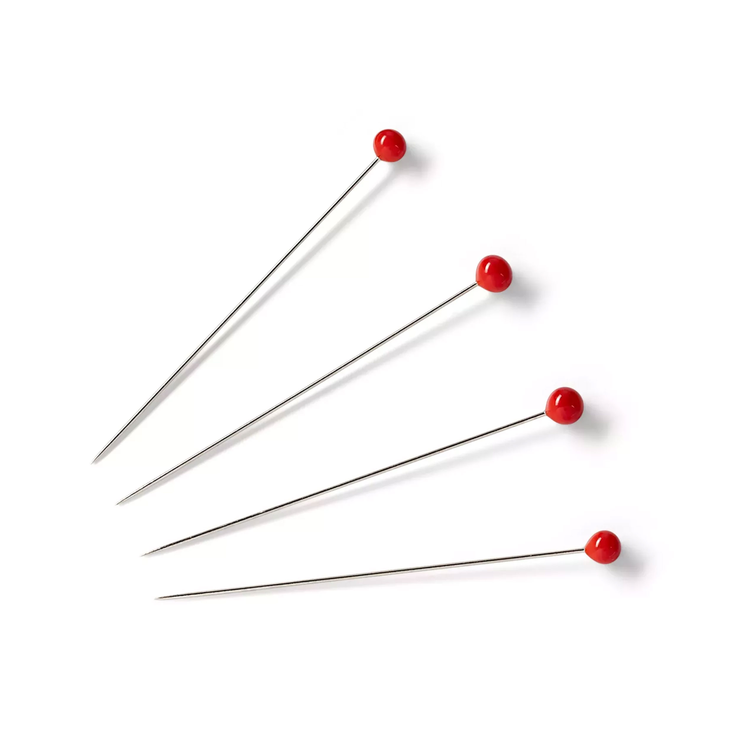 Alfileres Prym Superfinos Cabeza de Vidrio Rojo Image