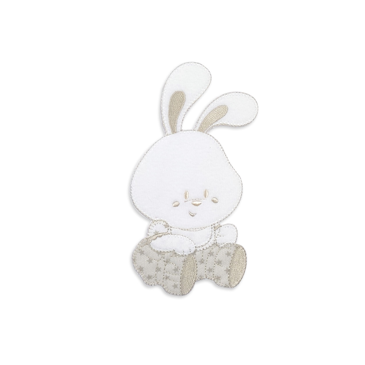 Applicazione Termoadesiva Coniglietto Seduto Azzurro | Panini Tessuti - Foto 8