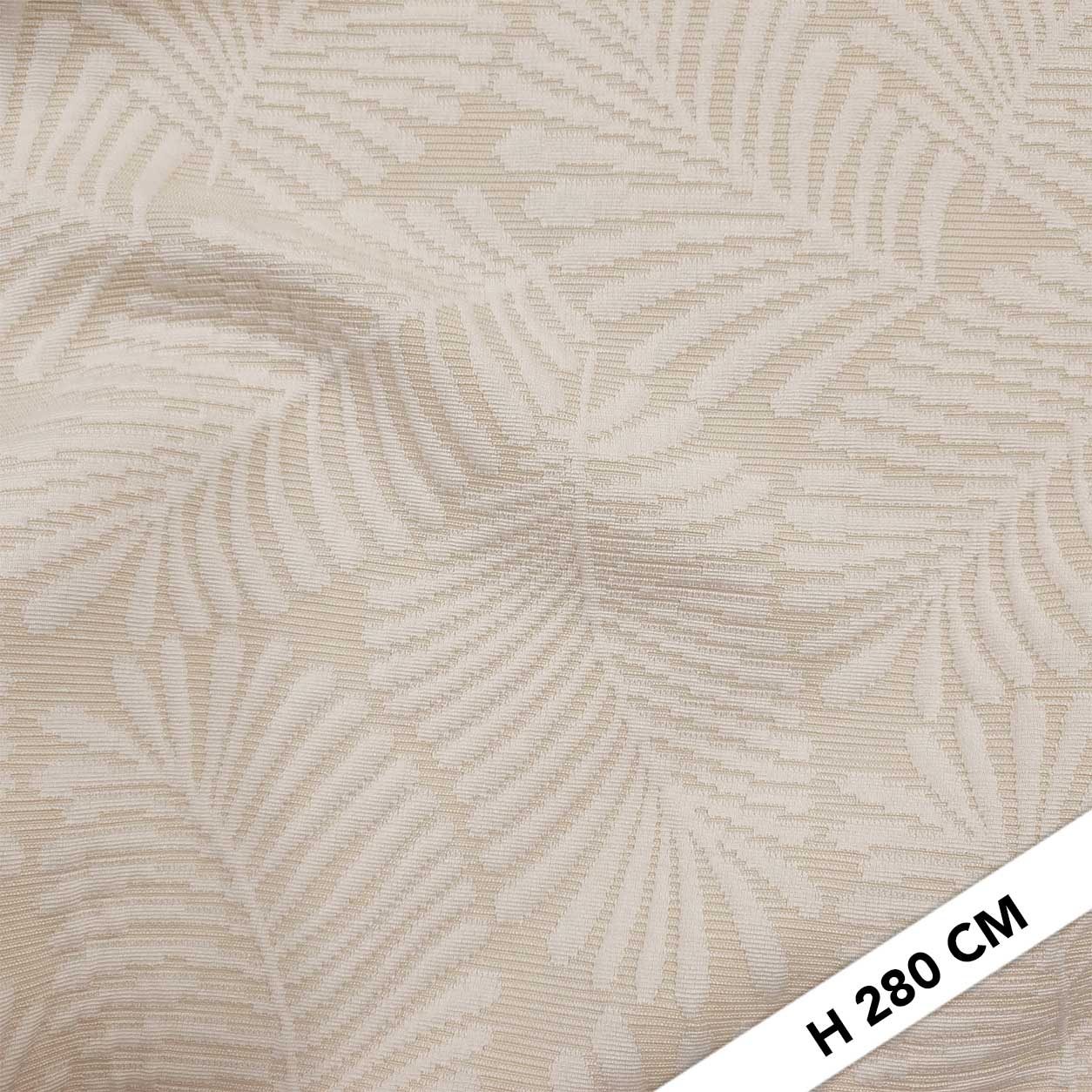Jacquard Bedspread Matelassè Leaves Beige Image