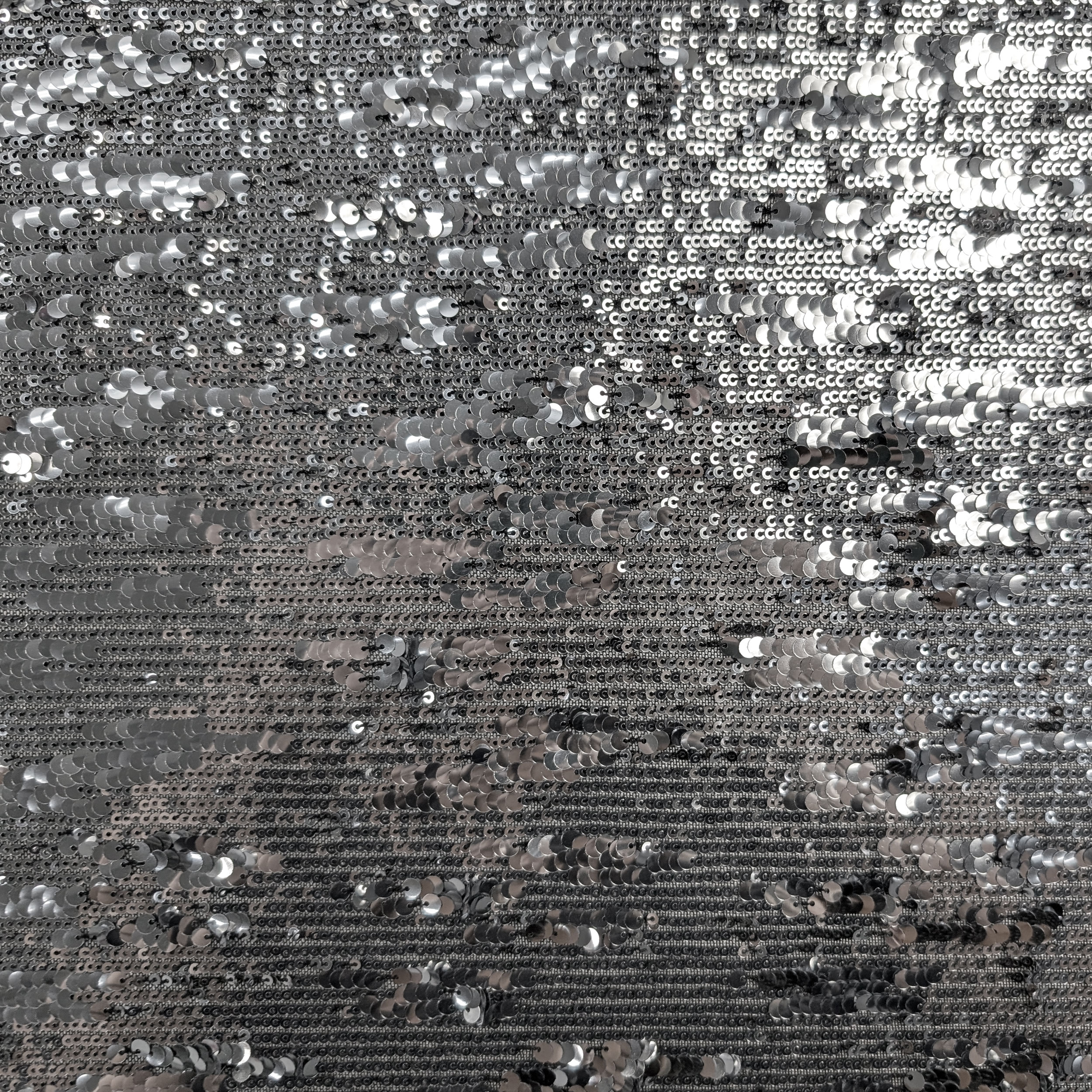 Cascading Sequins on Tulle Fabric Image