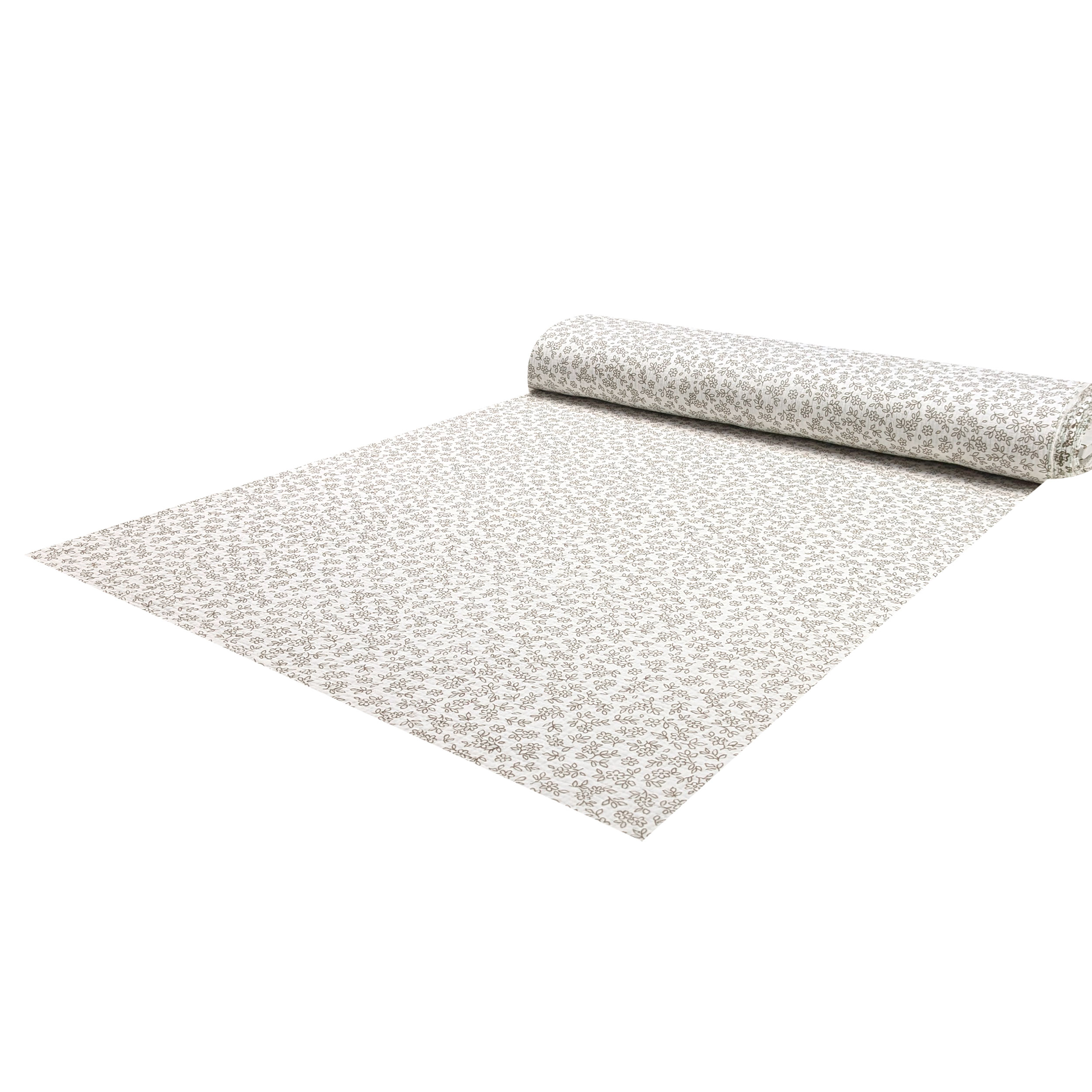 Cotton Muslin Field Flower Beige Image