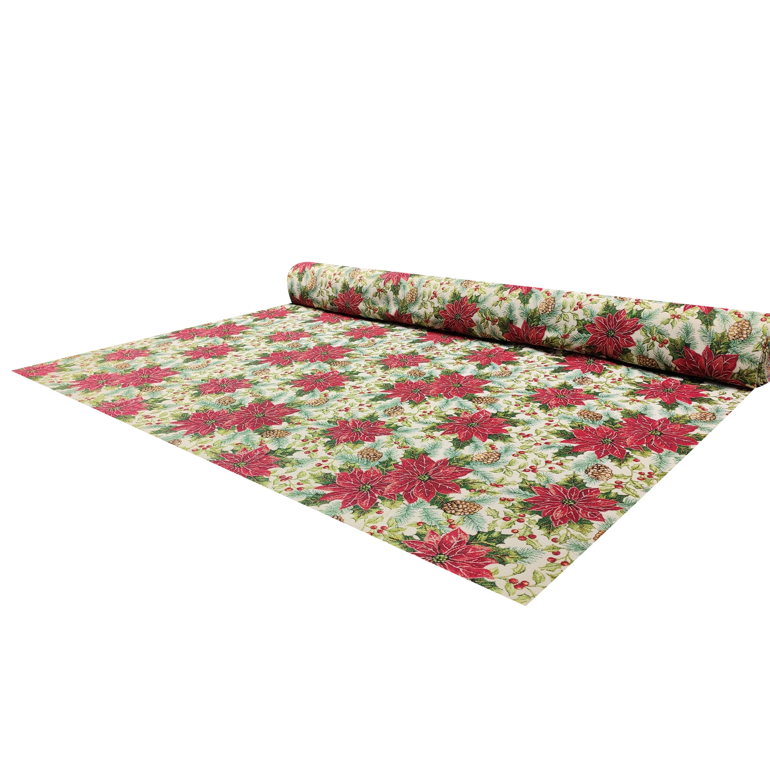 Tissu Gobelin Étoiles de Noël Lurex