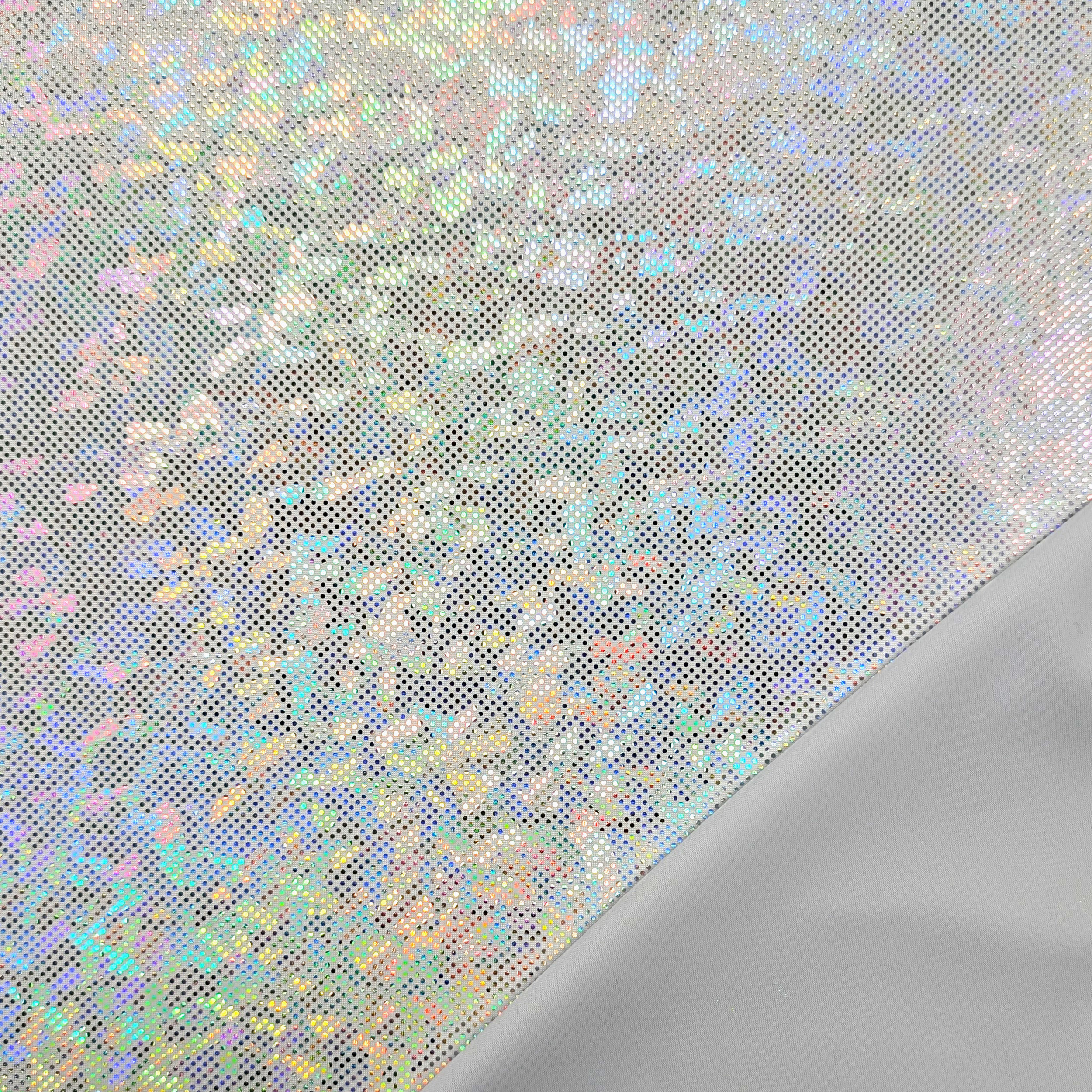 Holographic White Lycra Image