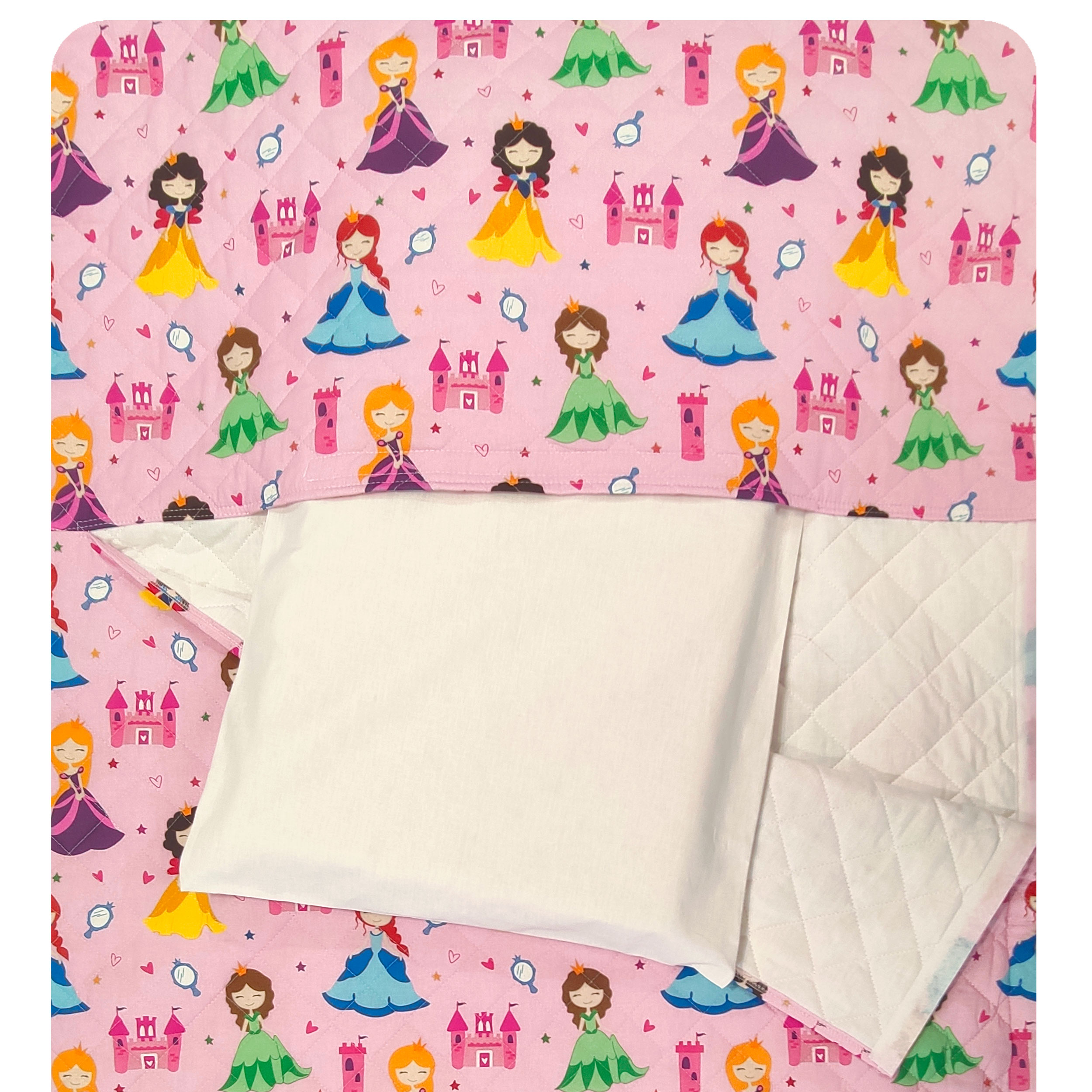 Sac de couchage Princesses Fond rose
