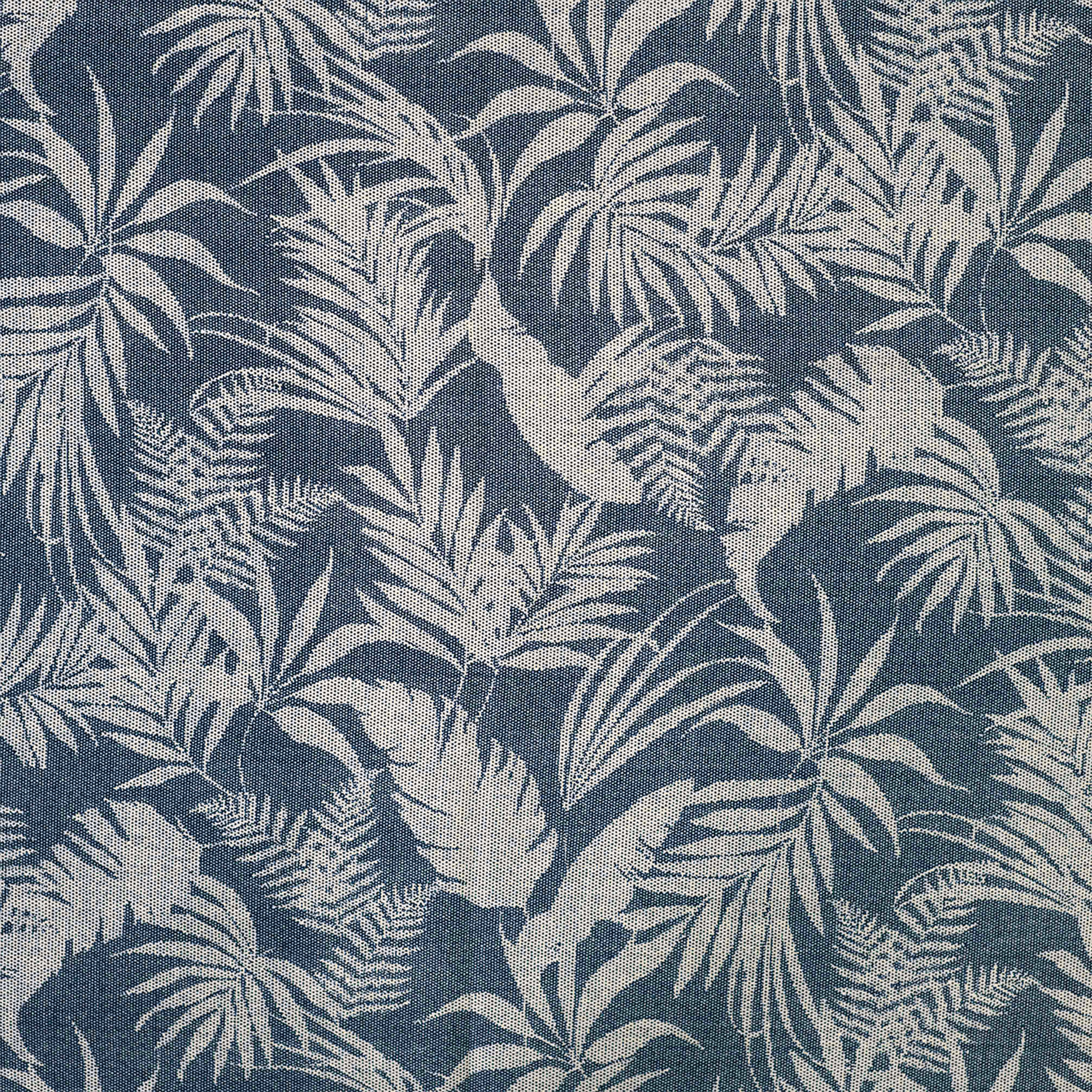 Viscose Palm Leaves Blue Background Image