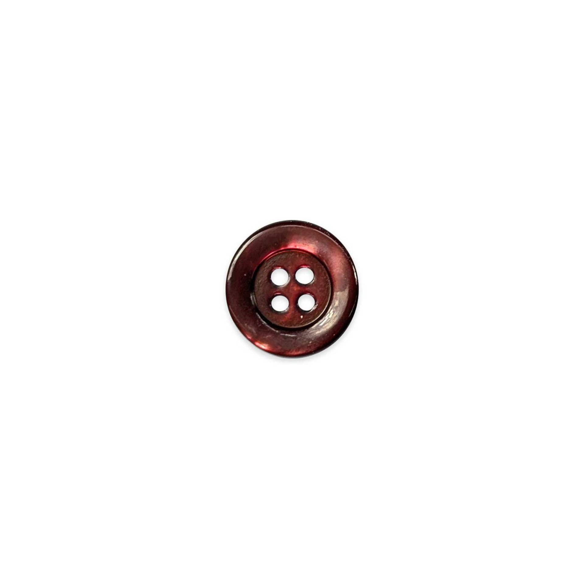 Mother-of-pearl button 4 holes Bordeaux Lin 24 Image