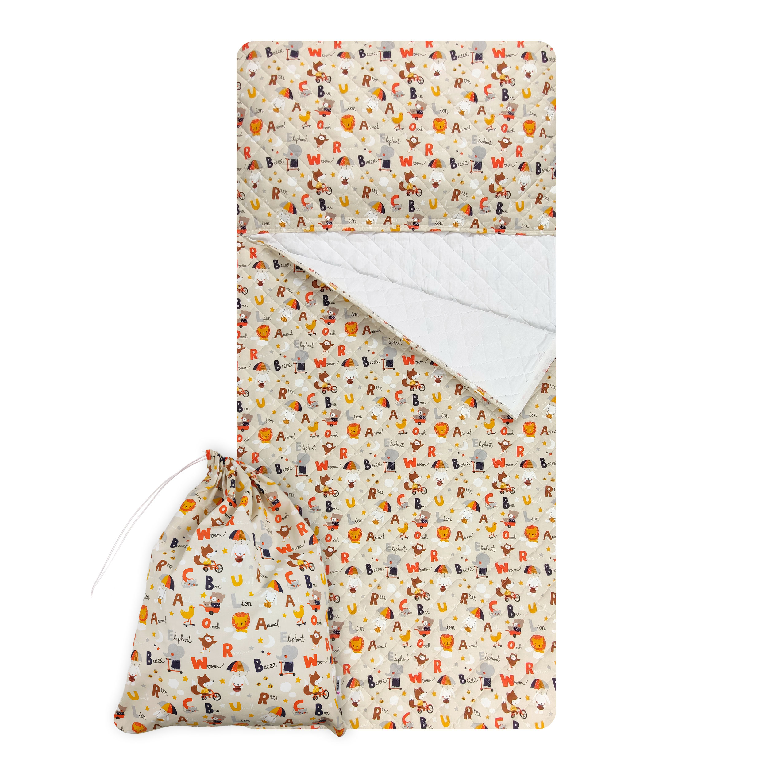 Sac de couchage Animaux et lettres
