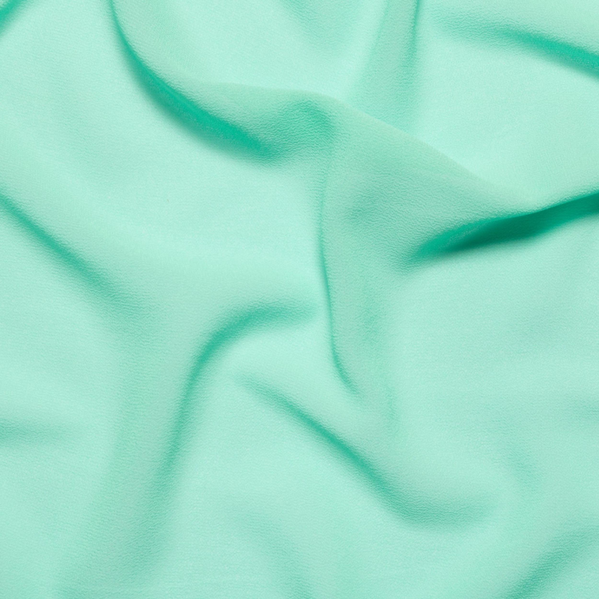 Tessuto Georgette Elasticizzato Tinta Unita Menta 