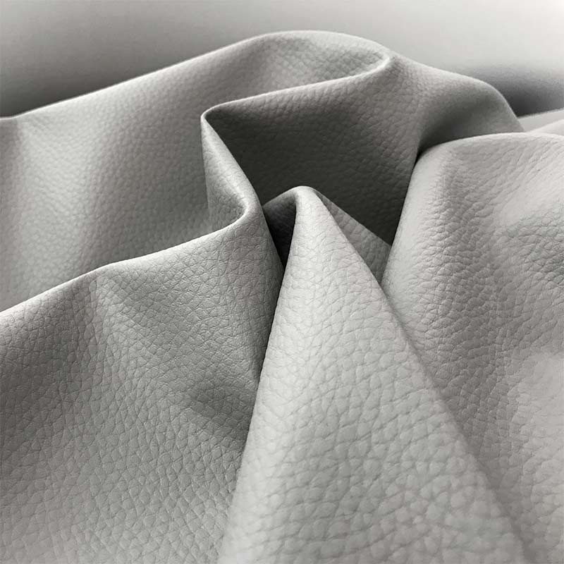 Cutout Faux Soft Leather Light Grey 100x140 cm Image