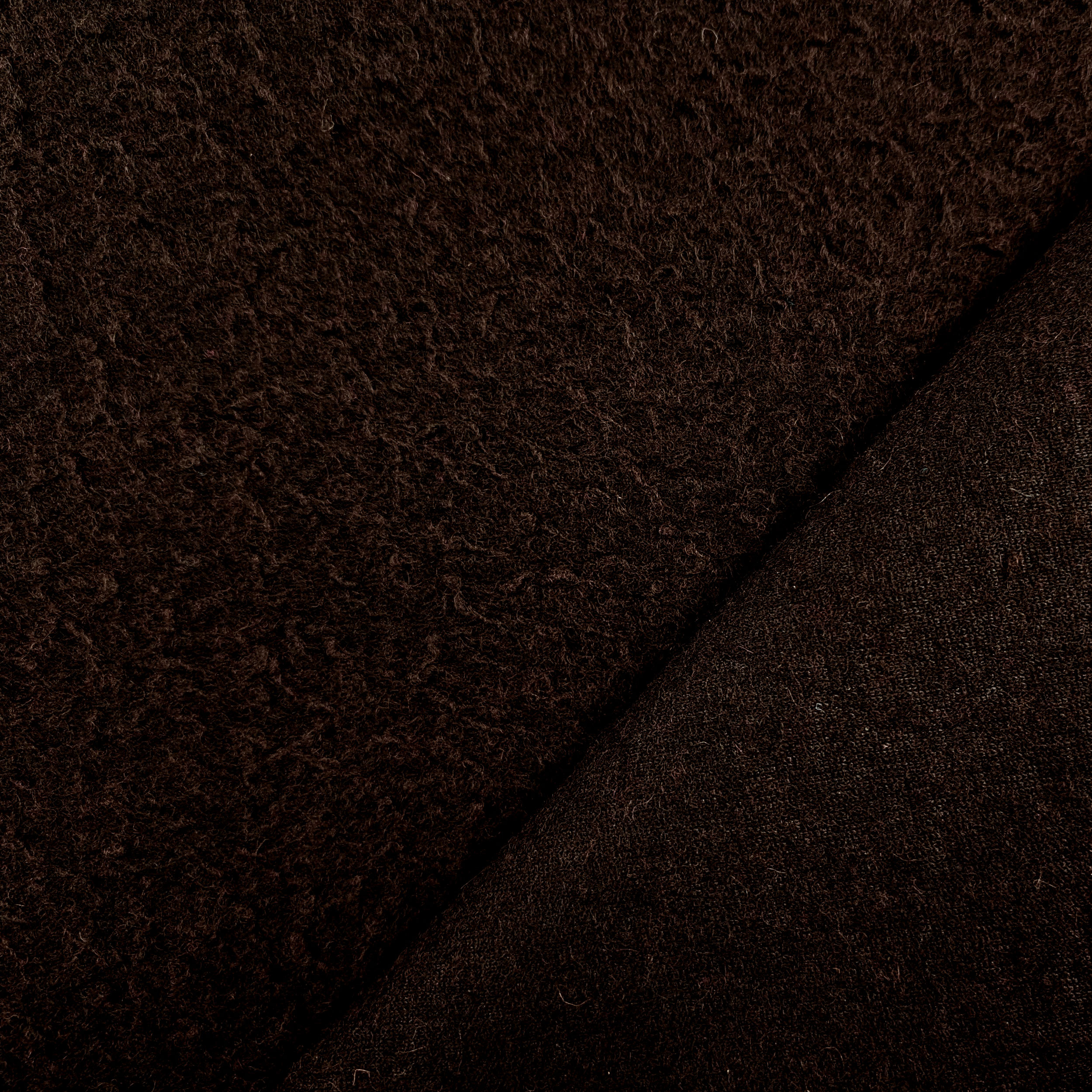 Dark Brown Mixed Wool Coat Image