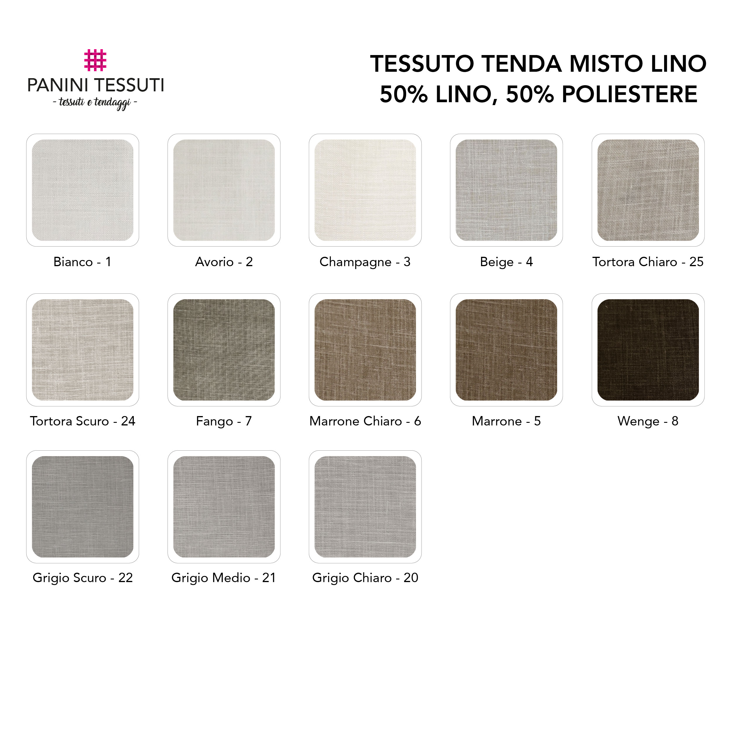 Linen Blend Curtain Fabric Image